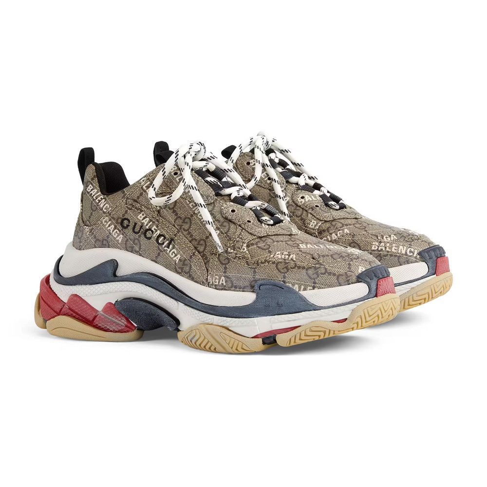 Balenciaga × Gucci Gucci x Balenciaga The Hacker Project Triple S Sneaker Size US 9 / EU 42 - 1 Thumbnail