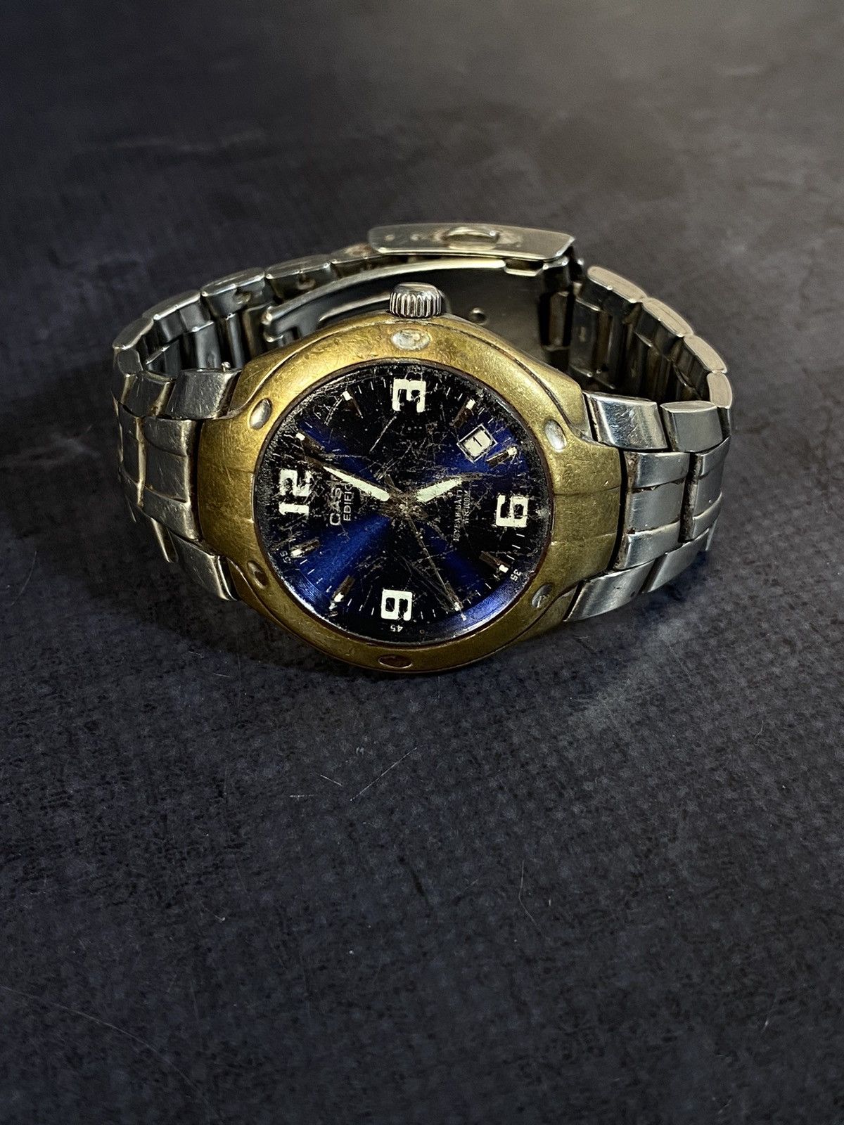 Casio × Japanese Brand × Vintage Casio Edifice EF-108D Золотистые Часы Japanese Brand Size ONE SIZE - 6 Thumbnail