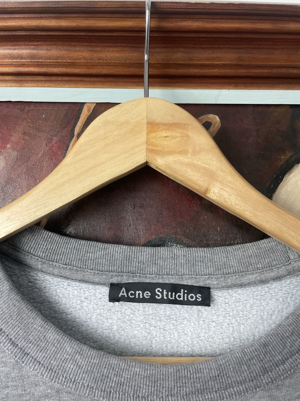 Acne Studios Acne Studios Fairview Face Mini Logo Casual Grey Crewneck Size US XS / EU 42 / 0 - 4 Thumbnail