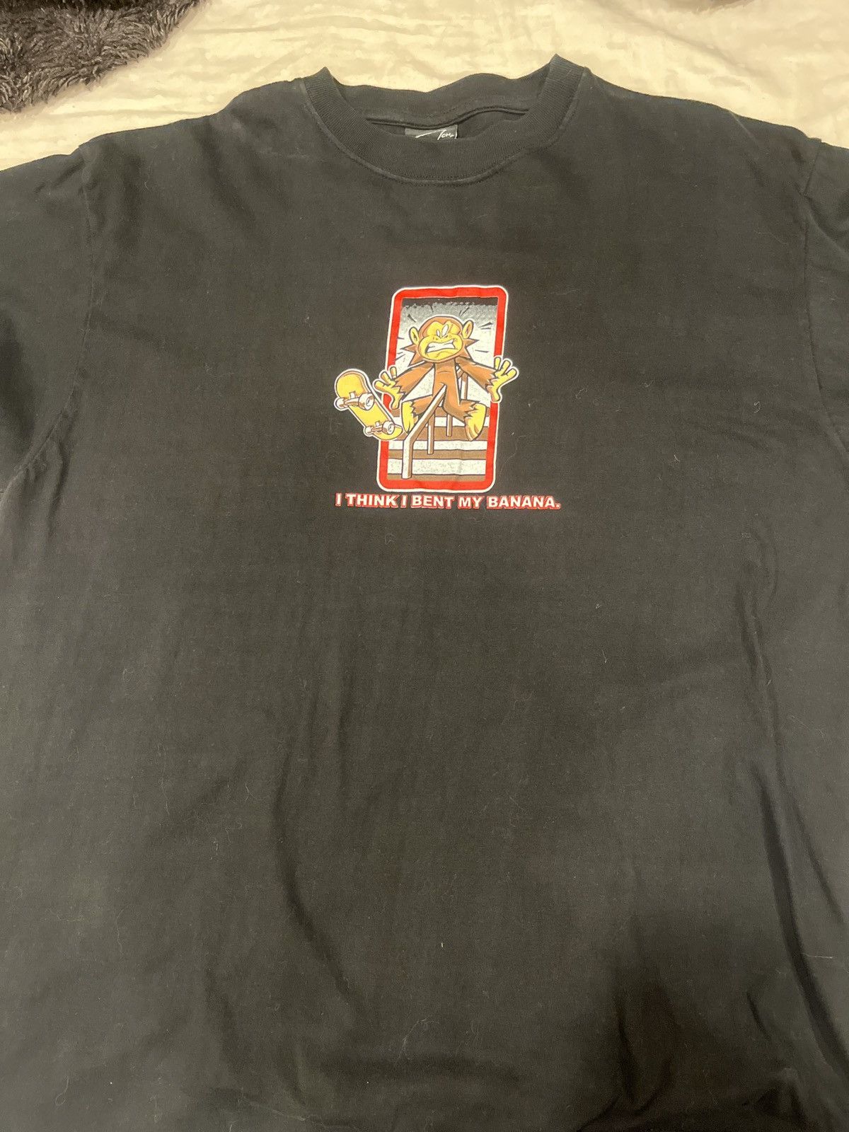 Vintage I think I bent my banana SKATE T SHIRT Size US XL / EU 56 / 4 - 1 Thumbnail