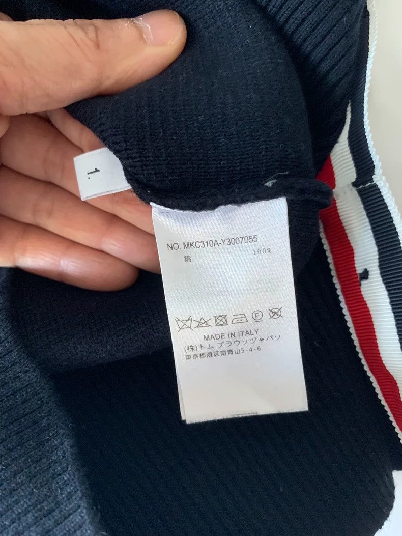 Thom Browne Thom Browne Blue and grey sweater Size US S / EU 44-46 / 1 - 6 Thumbnail