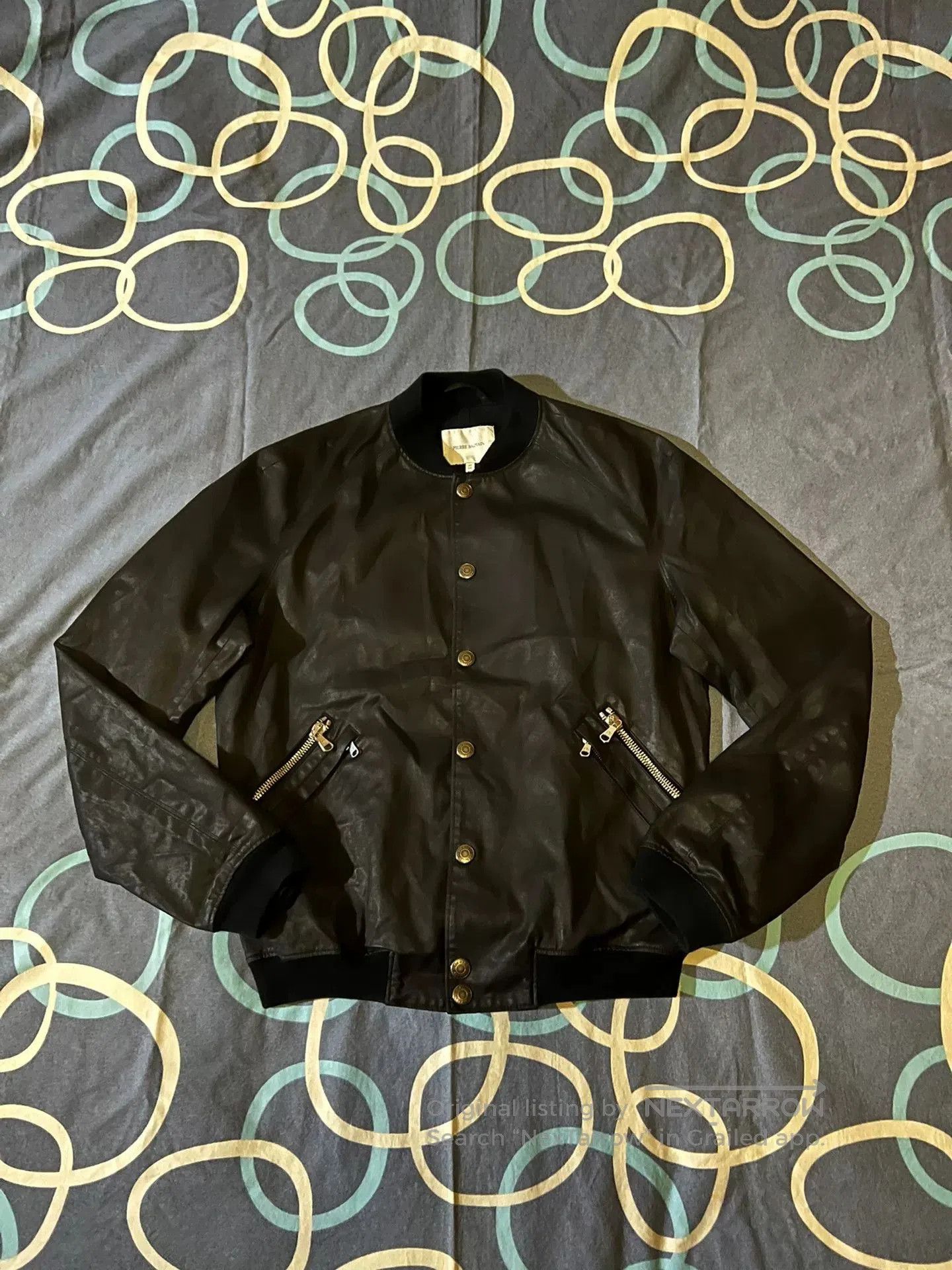 Balmain balmain coated leather bomber jacket. Size US XXL / EU 58 / 5 - 1 Thumbnail
