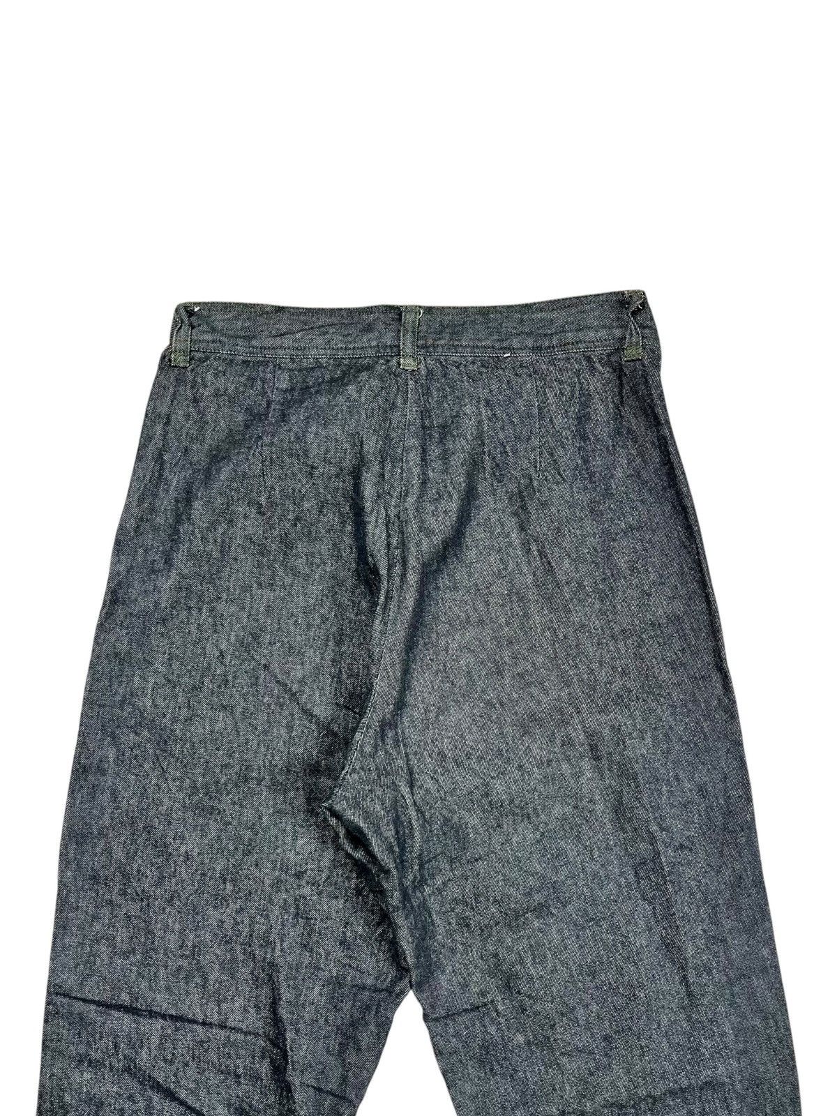 Angel Blue × If Six Was Nine × Le Grande Bleu (L.G.B.) 2000s Bettys Blue - Hybrid Wool & Denim Flower Pants Size US 29 - 5 Thumbnail
