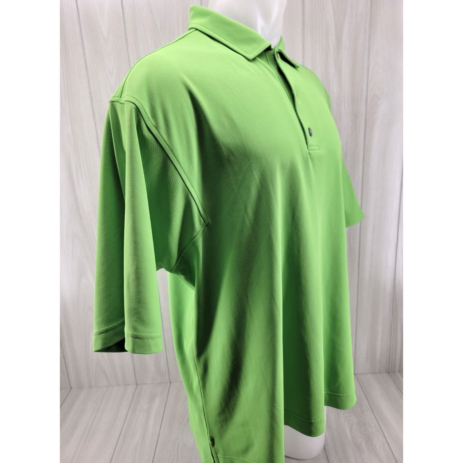 Footjoy FootJoy Polo Shirt Mens Lime Green Size Large Golf Shirt Short Sleeve Collared Button Logo Size US L / EU 52-54 / 3 - 4 Thumbnail