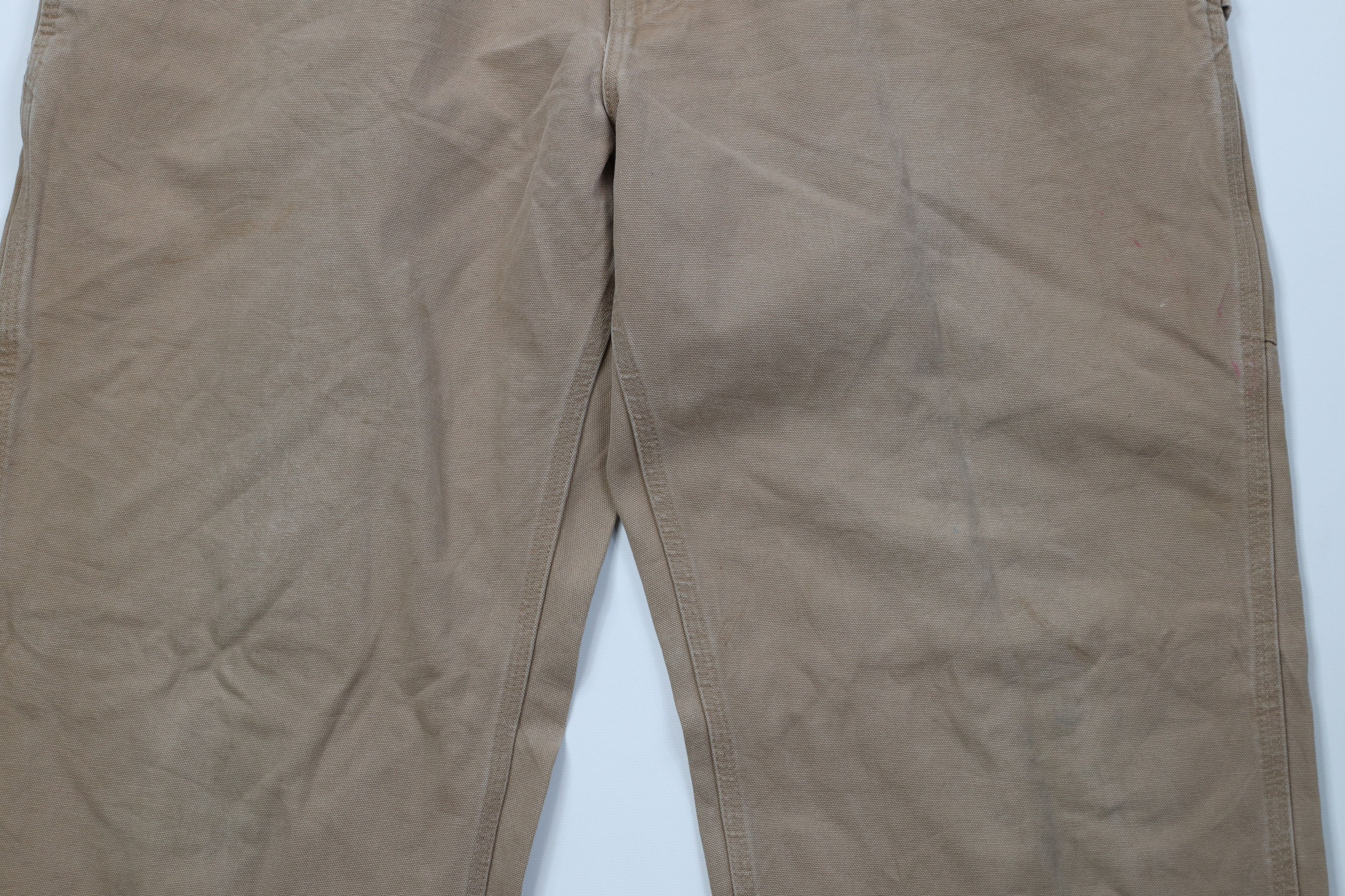 Carhartt Vintage Y2K 2004 Carhartt Canvas Wide Leg Dungaree Pants USA Size US 40 / EU 56 - 3 Thumbnail