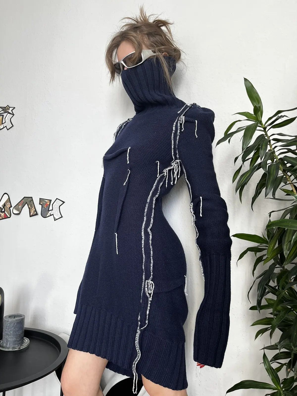 H&M × Maison Margiela MMM x H&M sweater dress Size S / US 4 / IT 40 - 2 Thumbnail