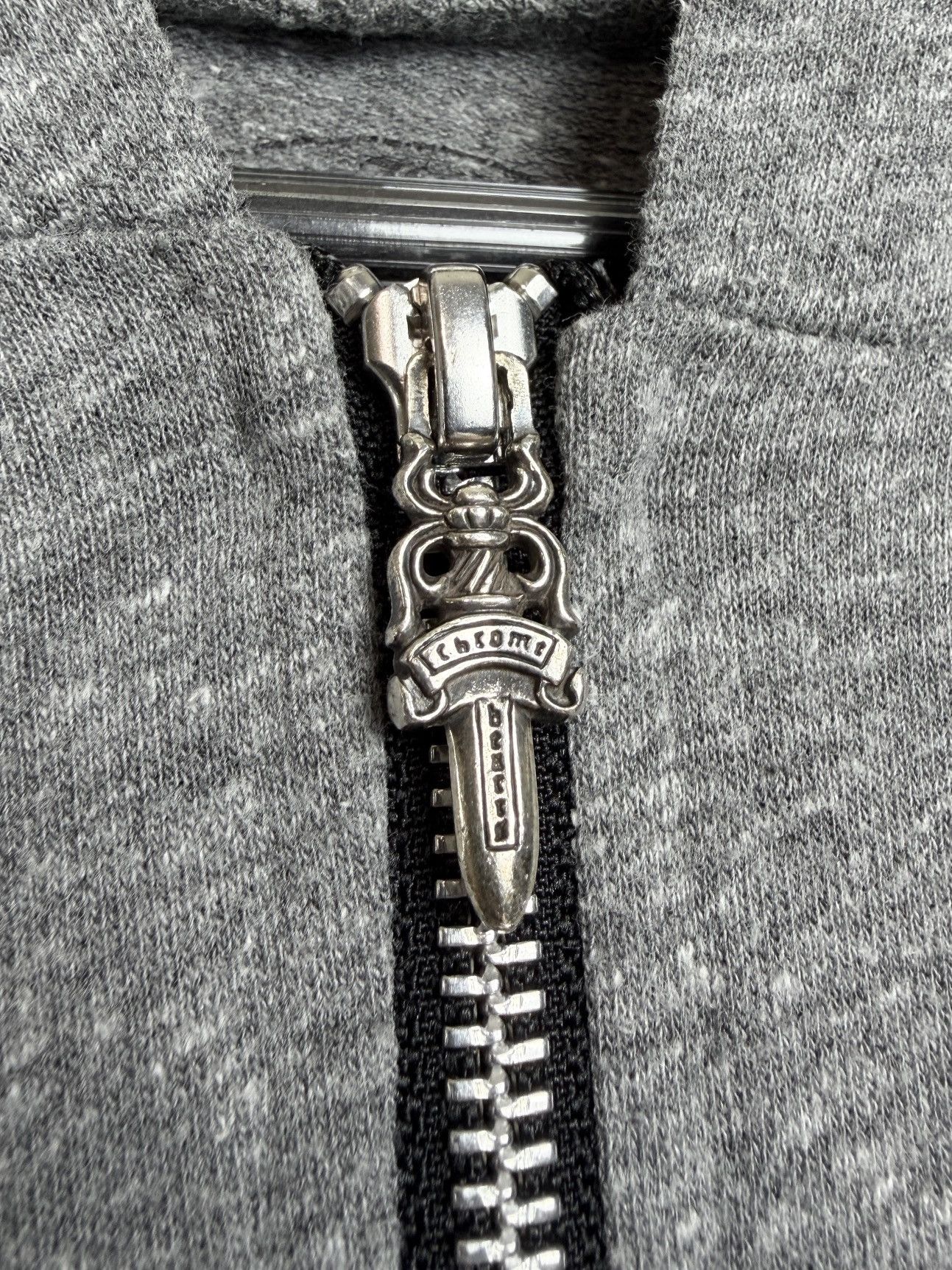 Chrome Hearts Chrome Hearts Fleur Logo Silver Dagger Zip Up Hoodie Black Size S / US 4 / IT 40 - 5 Thumbnail