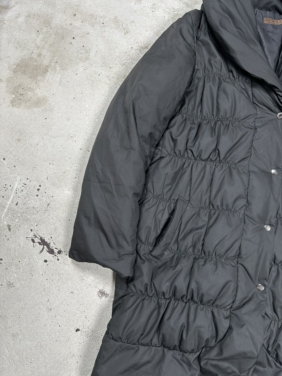 Japanese Brand × Vintage Profile Black Label Puffer Down Jacket Parka Japan Tokyo Size S / US 4 / IT 40 - 4 Thumbnail
