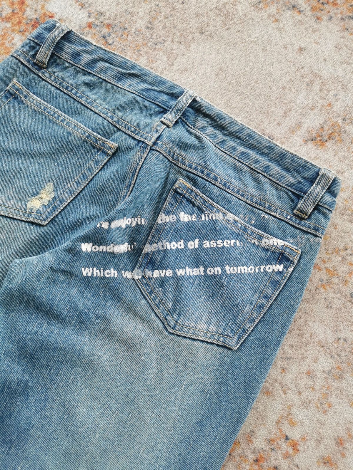 Japanese Brand Treasure Island Flare Bootcut Jeans Size 29" - 9 Thumbnail