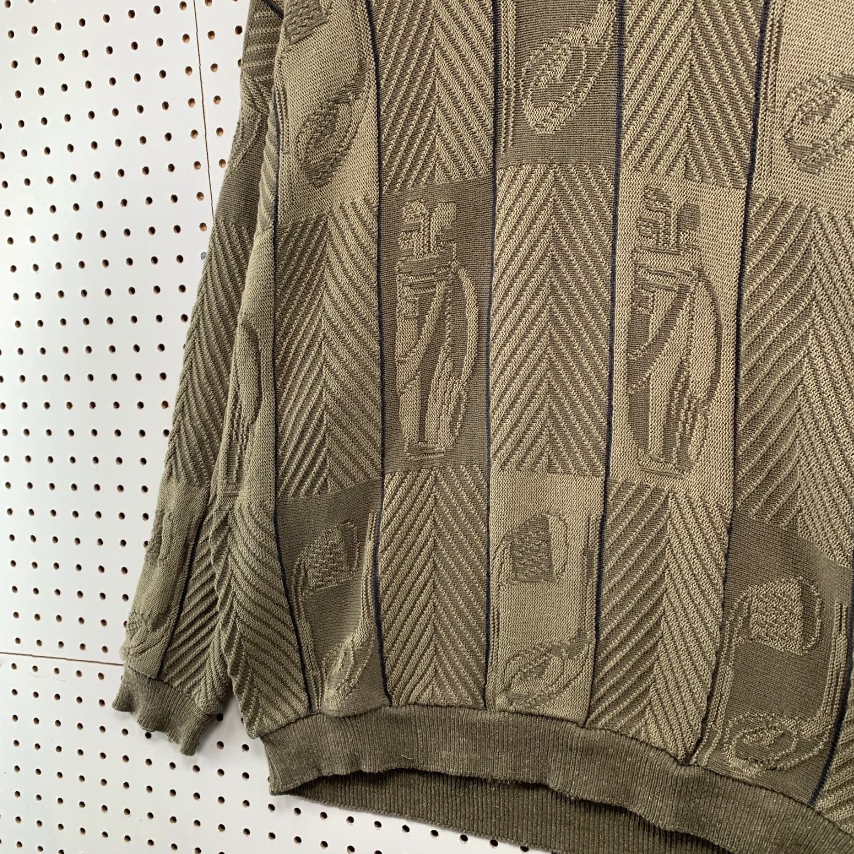 Vintage VINTAGE Cypress Links Knit Crewneck Sweater Mens XL Brown Golf Graphic Knit USA Cypress Links Sweater Mens XL Brown Golf Embroidered 90s Decade Size US XL / EU 56 / 4 - 3 Thumbnail