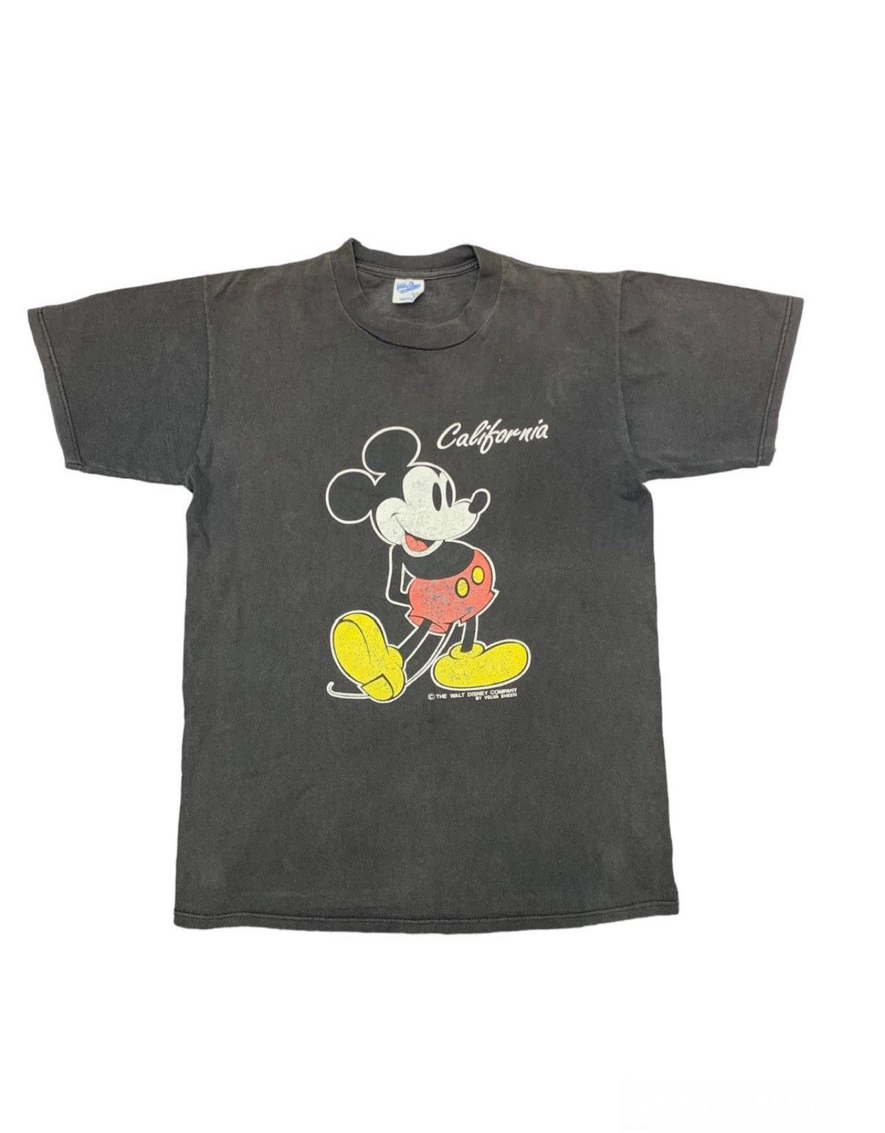 Vintage 90s THRASHED FADED MICKEY MOUSE VELVA SHEEN GRAPHIC TER Size US M / EU 48-50 / 2 - 1 Thumbnail