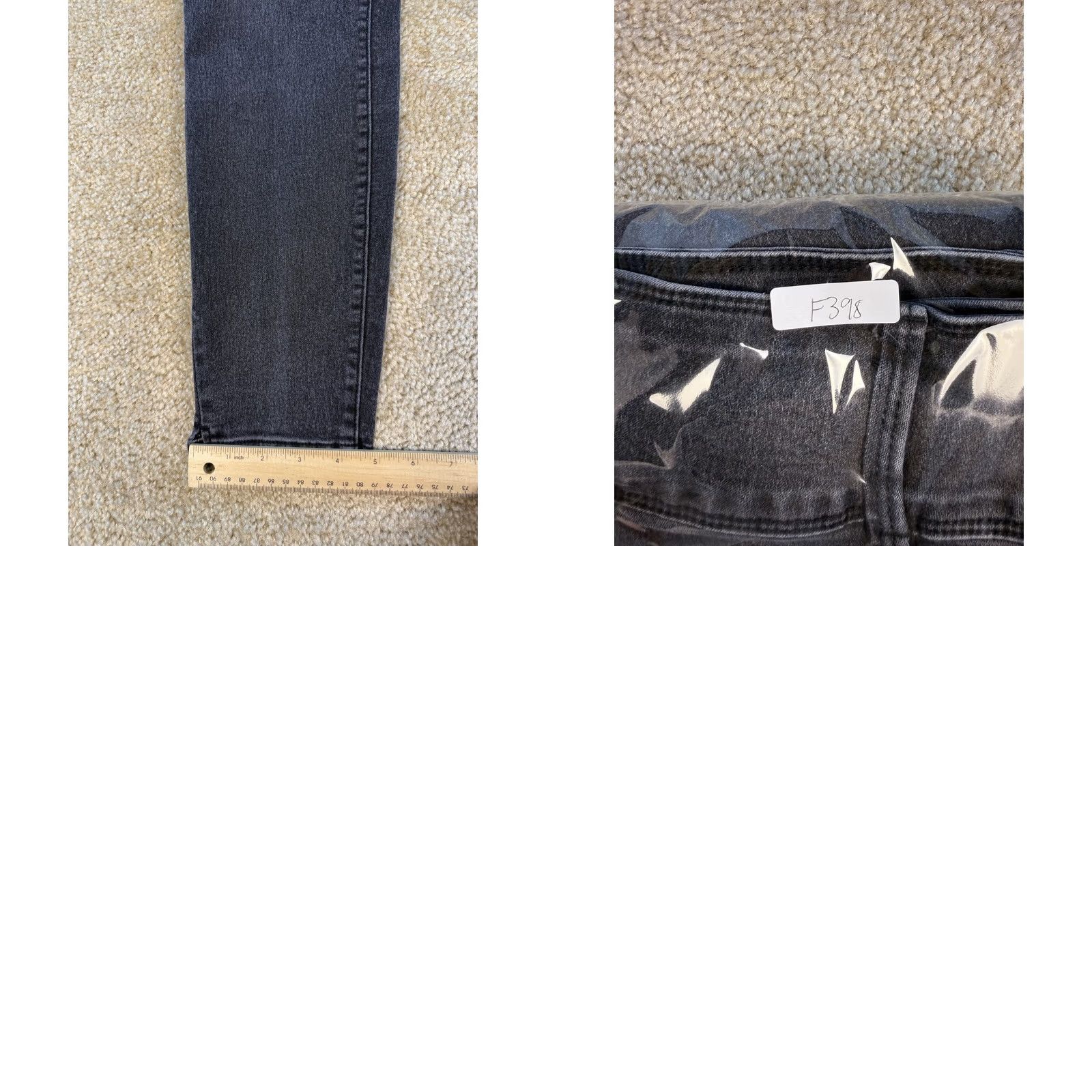 Vintage Curve Appeal Jeans Black Curve Creator Skinny High Rise Womens 8/29 Casual Size 30" / US 8 / IT 44 - 9 Thumbnail