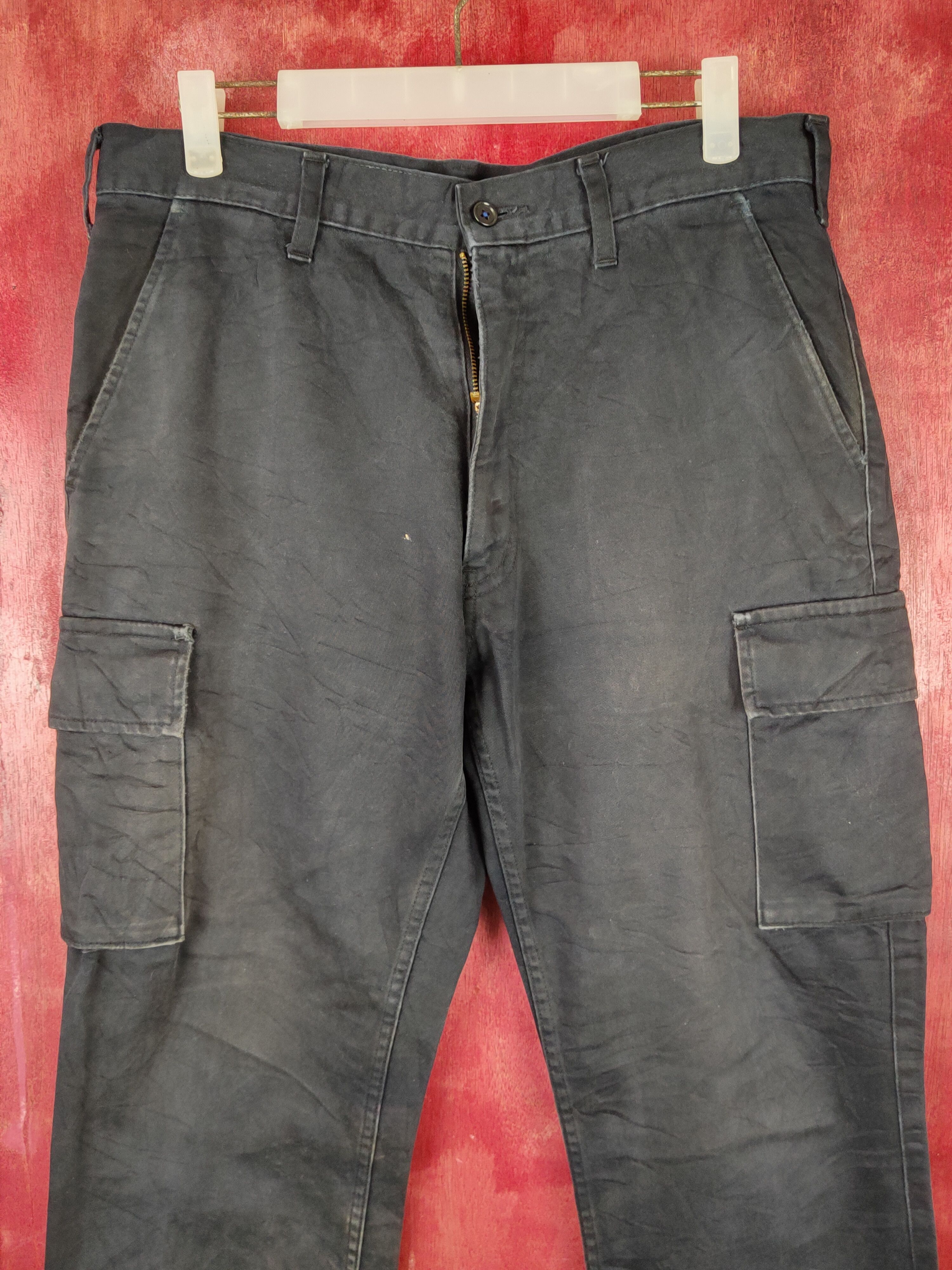 Beams Plus Beams Dark Blue Multipocket Tactical Cargo Pants #S1338 Size US 33 - 2 Thumbnail
