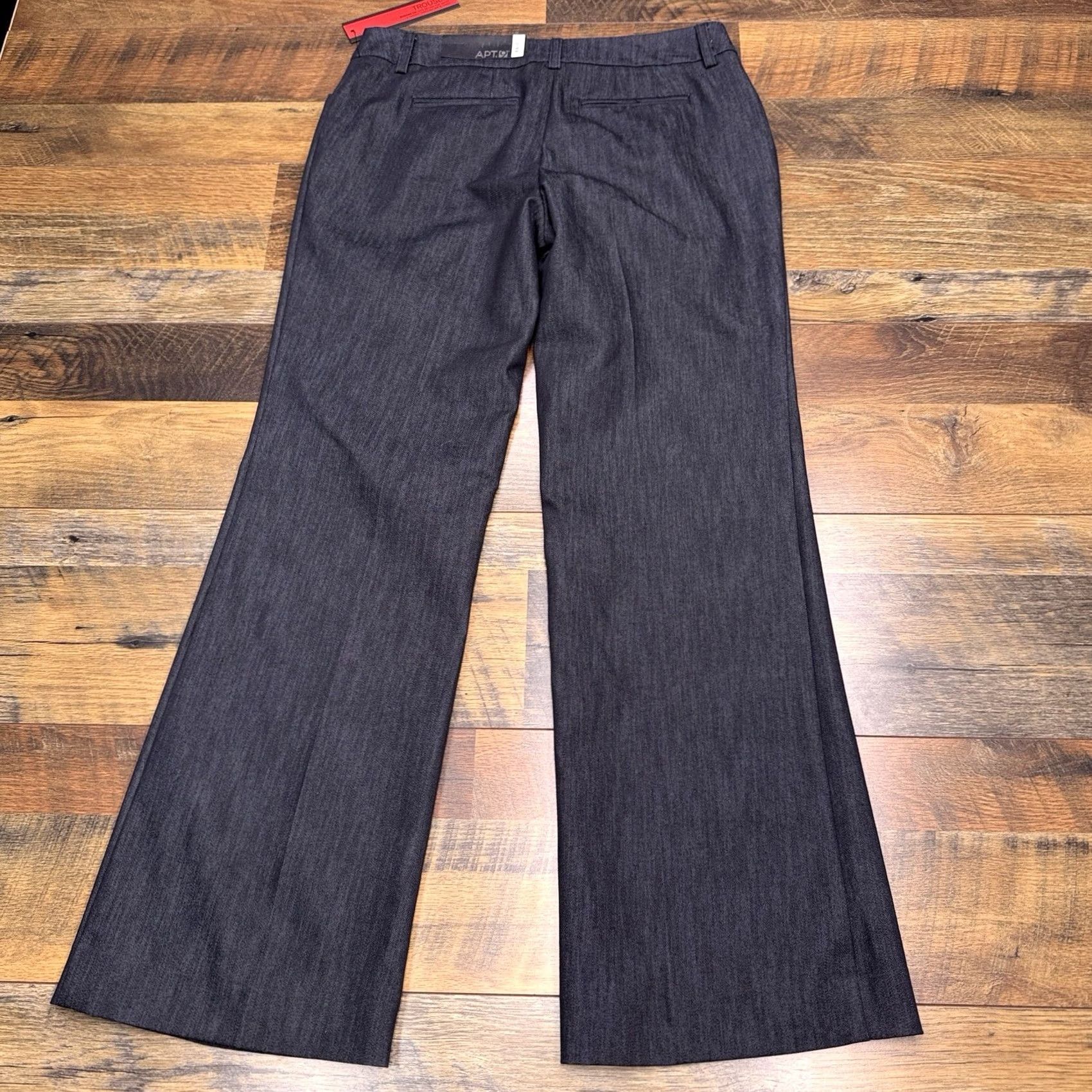 Apt. 9 Apt. 9 Modern Fit Trouser Pants Womens 4P Gray Denim Workwear Dress Pants Flat Front Seeded Logo Stretch Mid Rise 29in Inseam 29in Petite Violet? Size 27" / US 4 / IT 40 - 2 Thumbnail