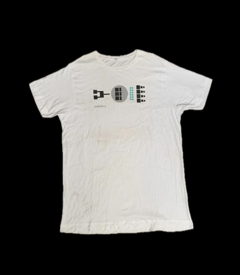 image of Band Tees x Vintage Band Slowdive Shirt, Shoegaze in White, Men's (Size XL)