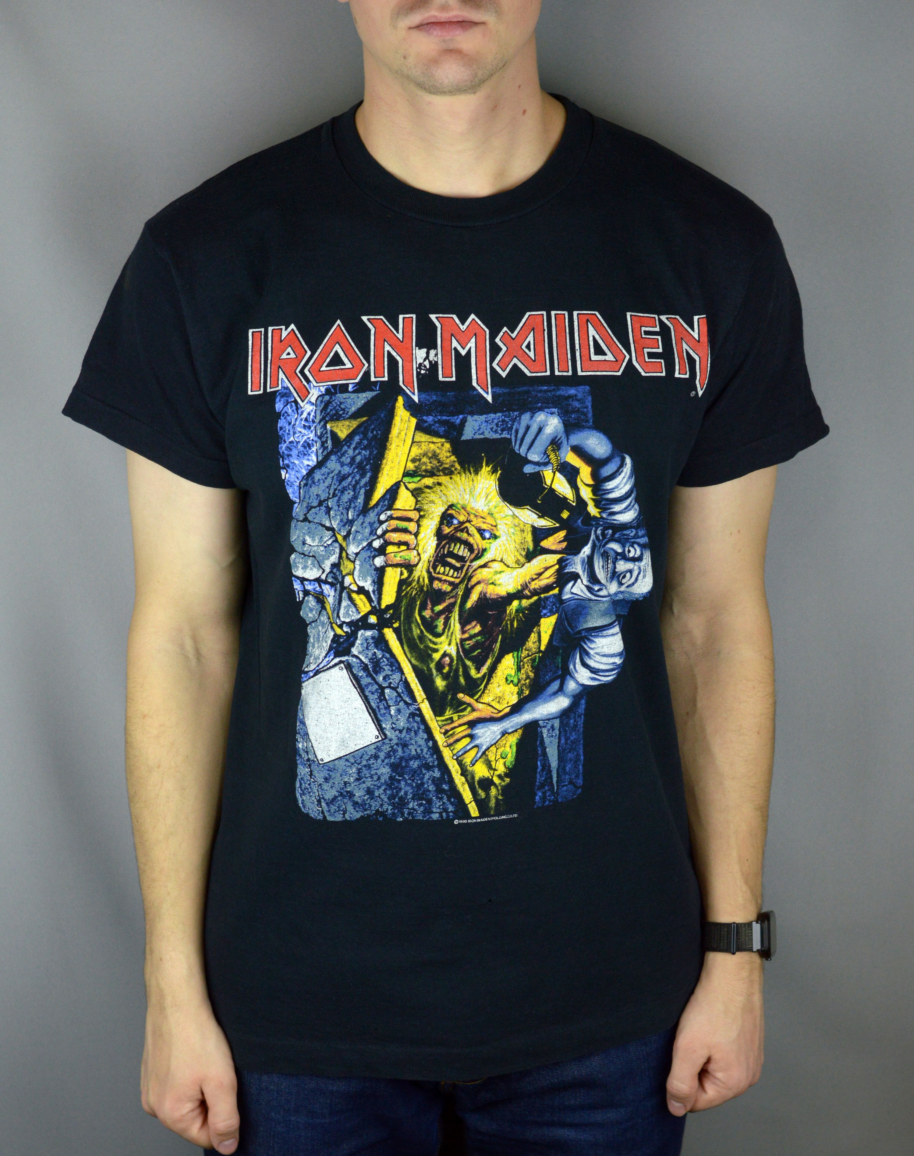 Iron Maiden × Vintage Vintage Iron Maiden No Prayer For The Dying 1990 t shirt Size US XL / EU 56 / 4 - 1 Thumbnail