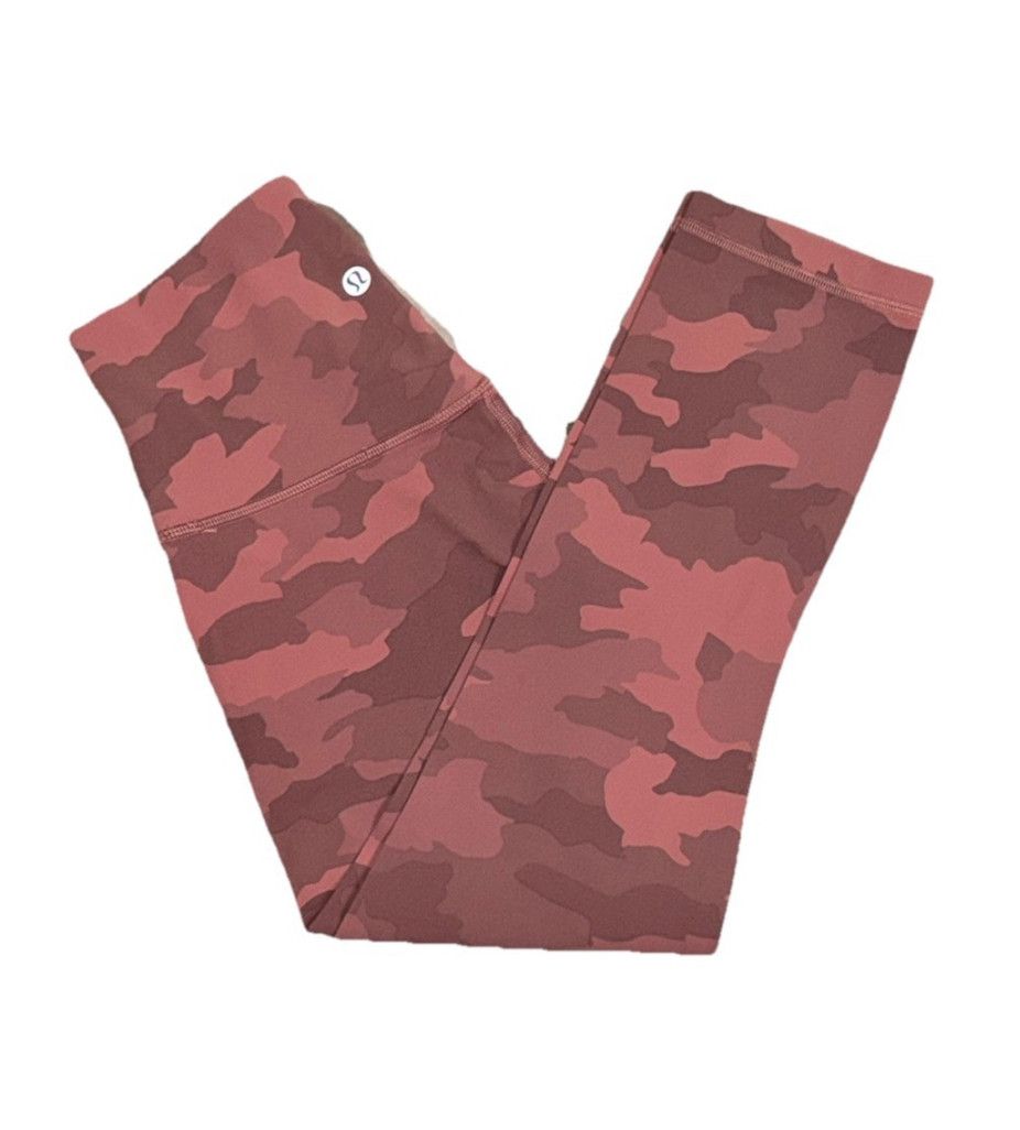 Lululemon LULULEMON Align HIGH RISE CROP 21” CAMO BRIER ROSE SIZE 6 Size 28" / US 6 / IT 42 - 1 Thumbnail