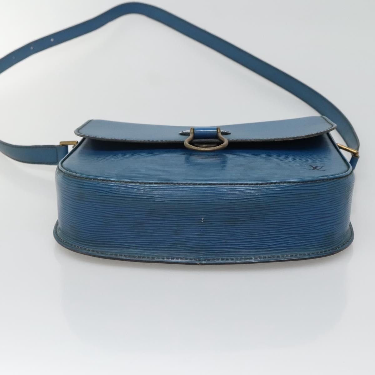 Louis Vuitton LOUIS VUITTON Epi Saint Cloud GM Shoulder Bag Toledo Blue Size ONE SIZE - 9 Thumbnail