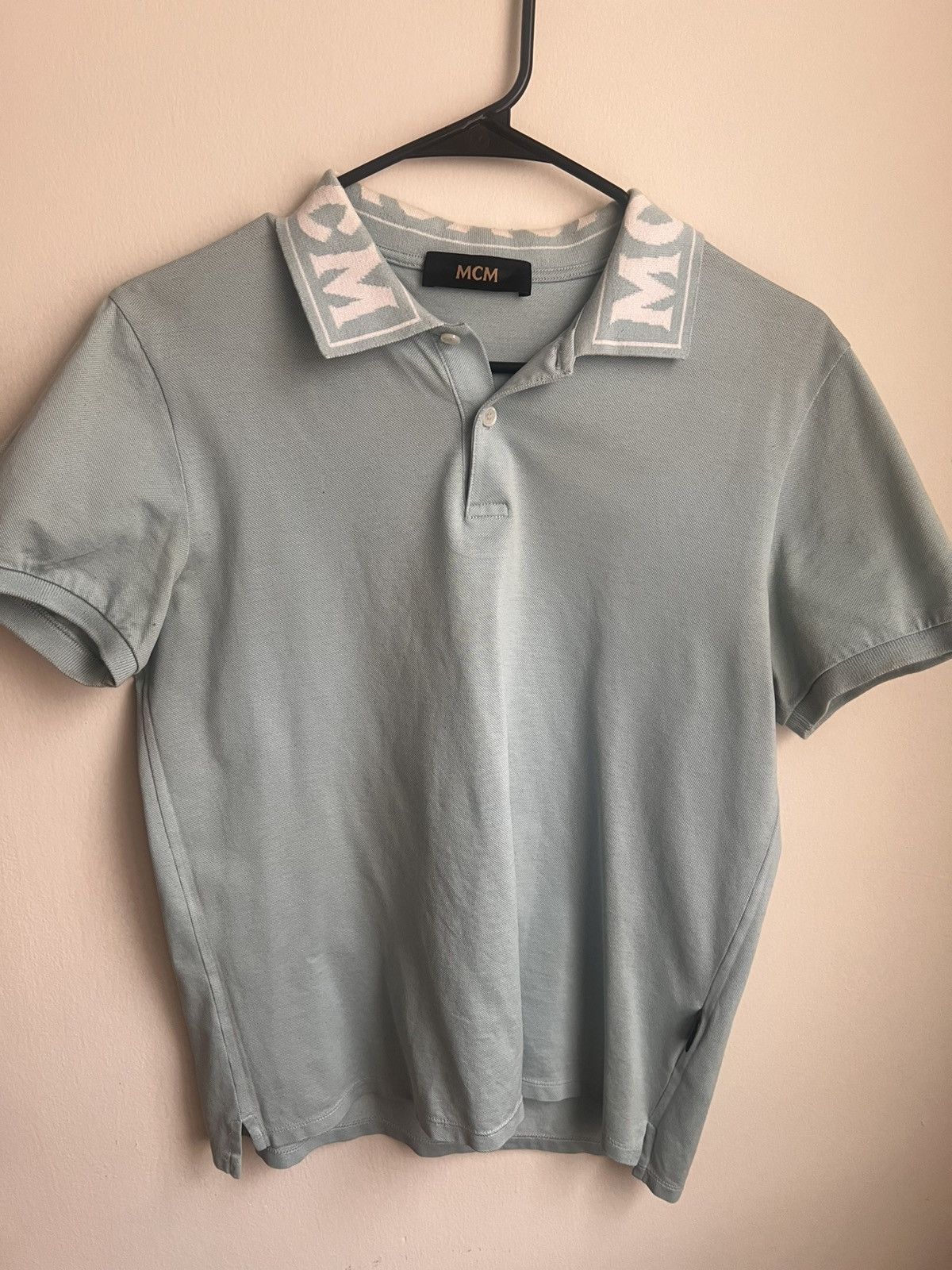 MCM Polo  Collar Logo (SZ S)