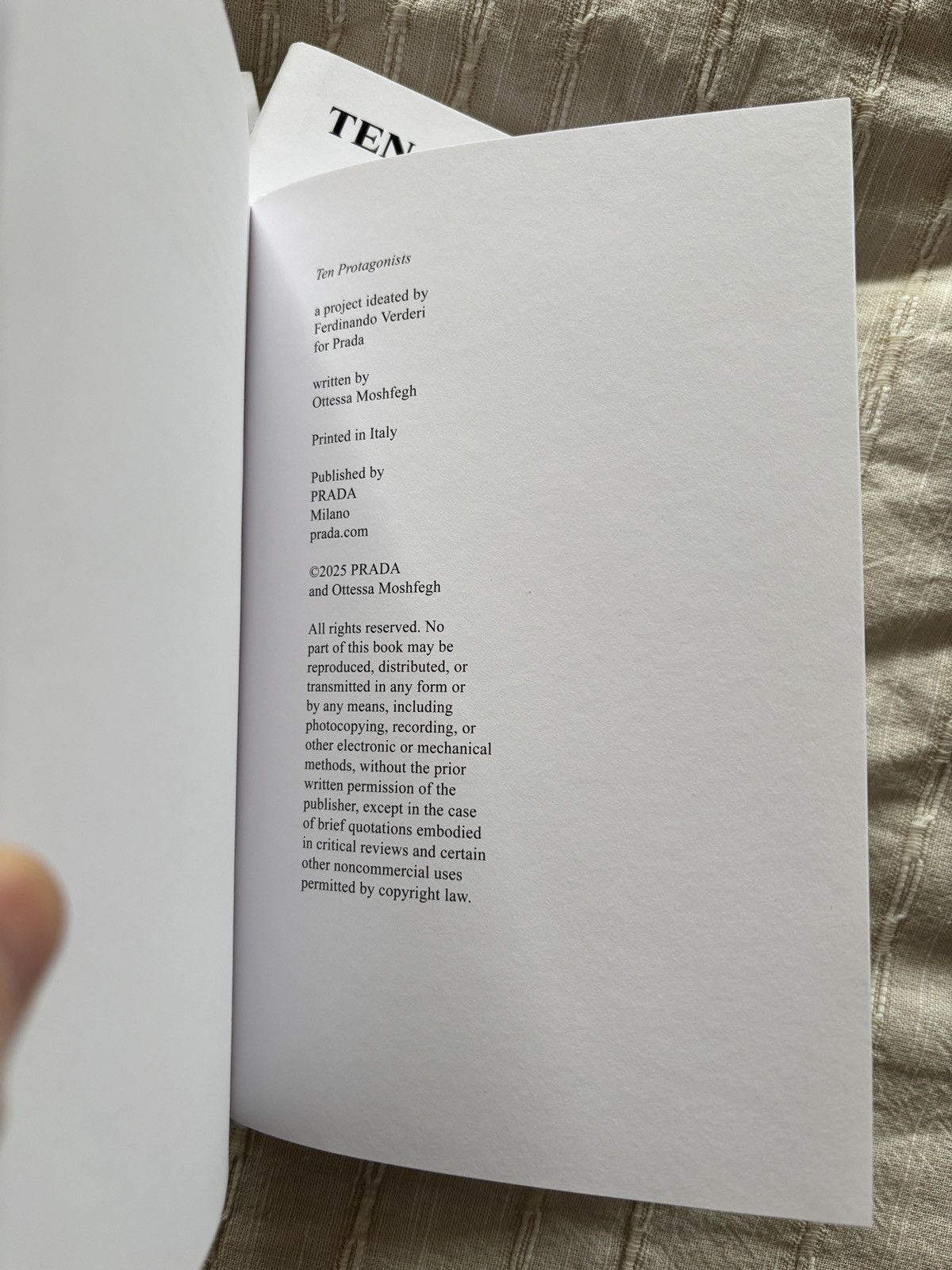 Prada Prada SS25 “Ten Protagonists” Book Size ONE SIZE - 2 Thumbnail