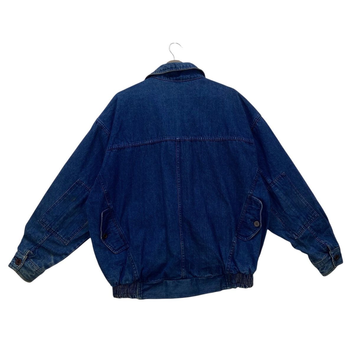 Trussardi Vintage Trussardi Oversize Loose Bomber Style Denim Jacket Size US S / EU 44-46 / 1 - 4 Thumbnail