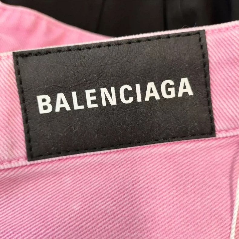 Balenciaga Balenciaga Denim Skirt Pink Size 27" / US 4 / IT 40 - 5 Thumbnail