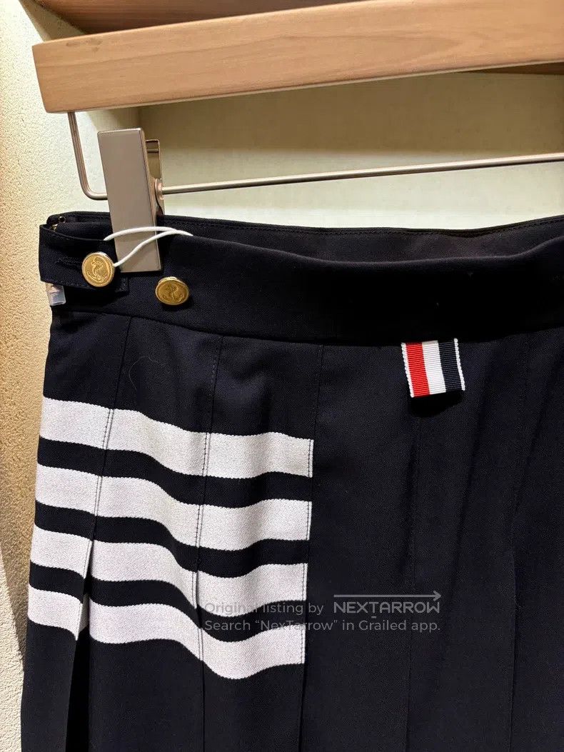 Thom Browne Thom Browne Dark blue logo skirt Size 26" / US 2 / IT 38 - 3 Thumbnail