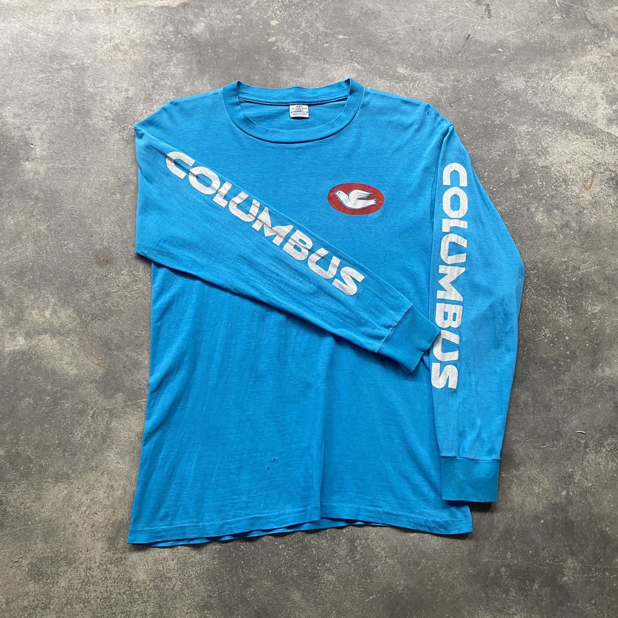 Vintage 1980s Columbus sleeve hit Size US S / EU 44-46 / 1 - 1 Thumbnail