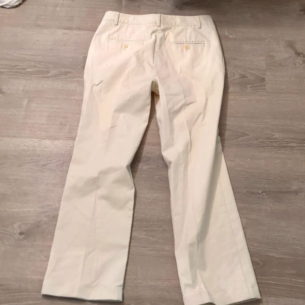 Talbots Talbots heritage crop cream trousers size 6 Size 32" / US 10 / IT 46 - 7 Thumbnail