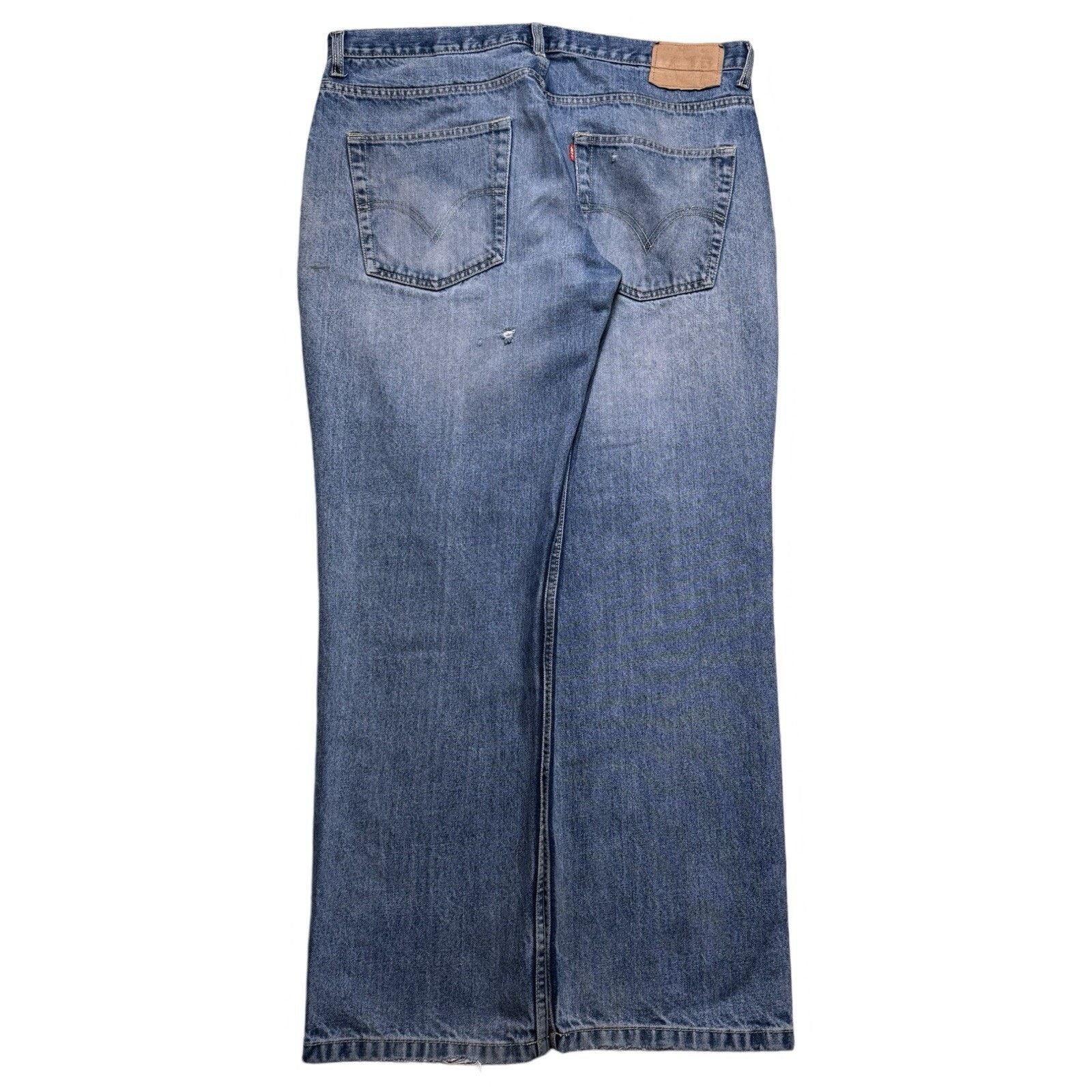 Levi's Y2K Levi's 550 Light Wash Denim Jeans Distressed 38 X 30 Size US 38 / EU 54 - 4 Thumbnail