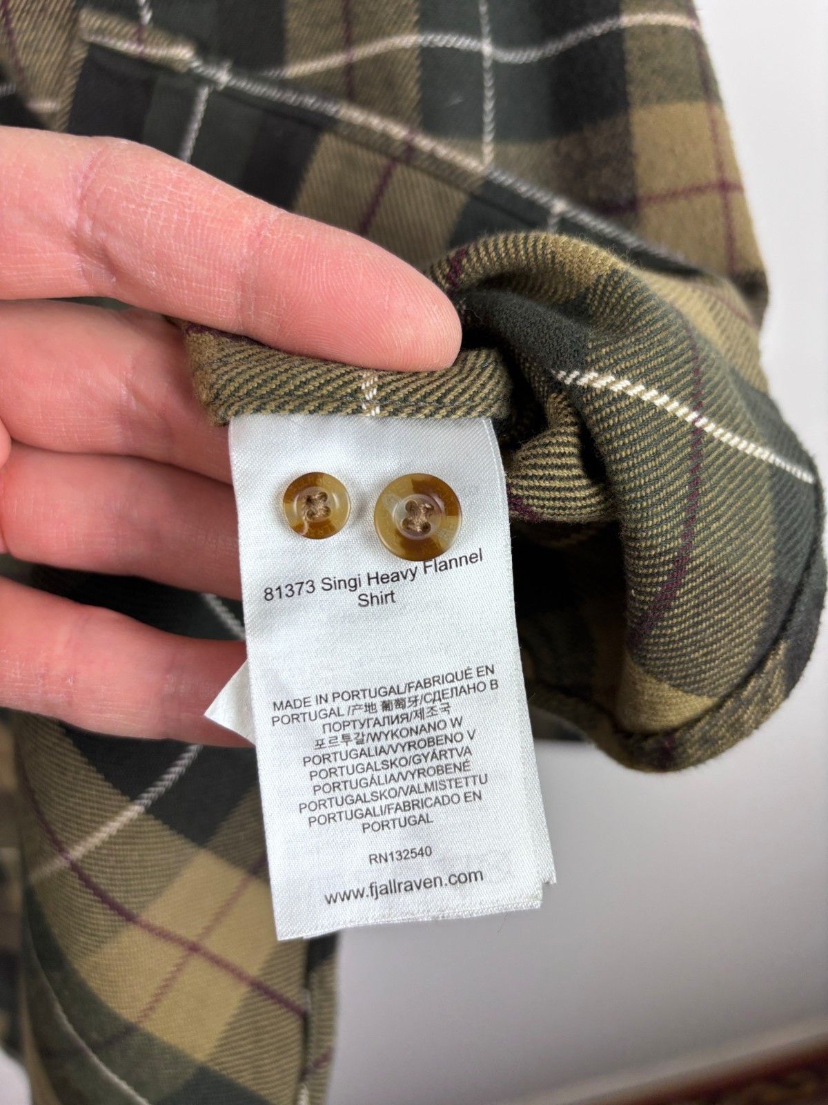 Fjallraven Fjallraven Singi Heavy Flannel Shirt Cotton Green Yellow 2XL Size US XXL / EU 58 / 5 - 8 Thumbnail