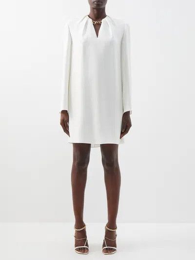 Valentino o1y0326 Mini Dress in White Size M / US 6-8 / IT 42-44 - 1 Thumbnail