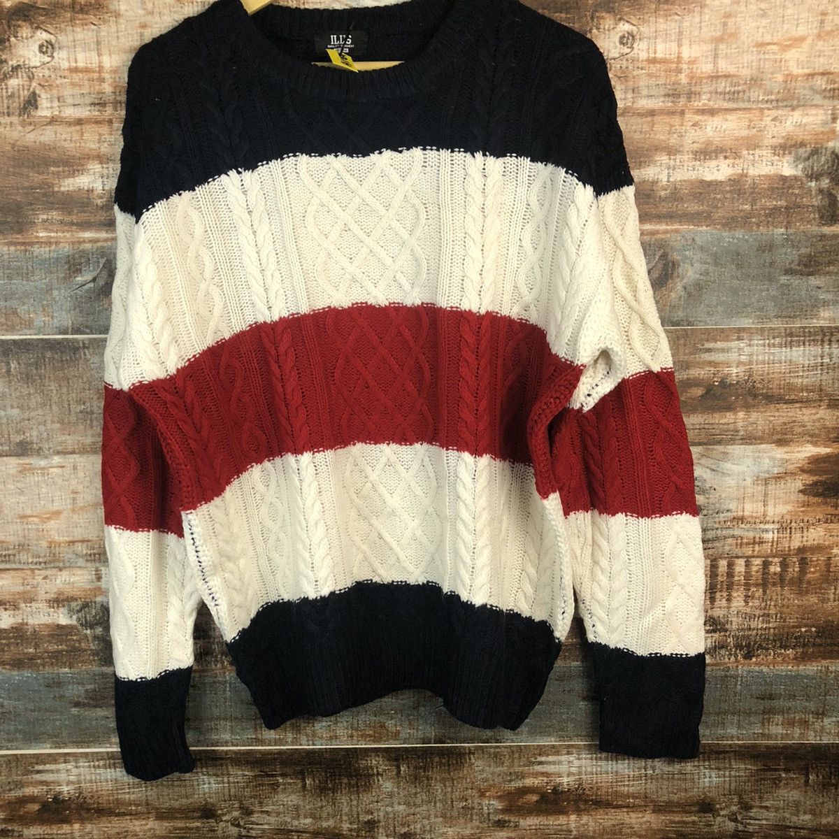 Japanese Brand Ills Stripe like kurt cobain Knitwear #A1854 Size US M / EU 48-50 / 2 - 3 Thumbnail