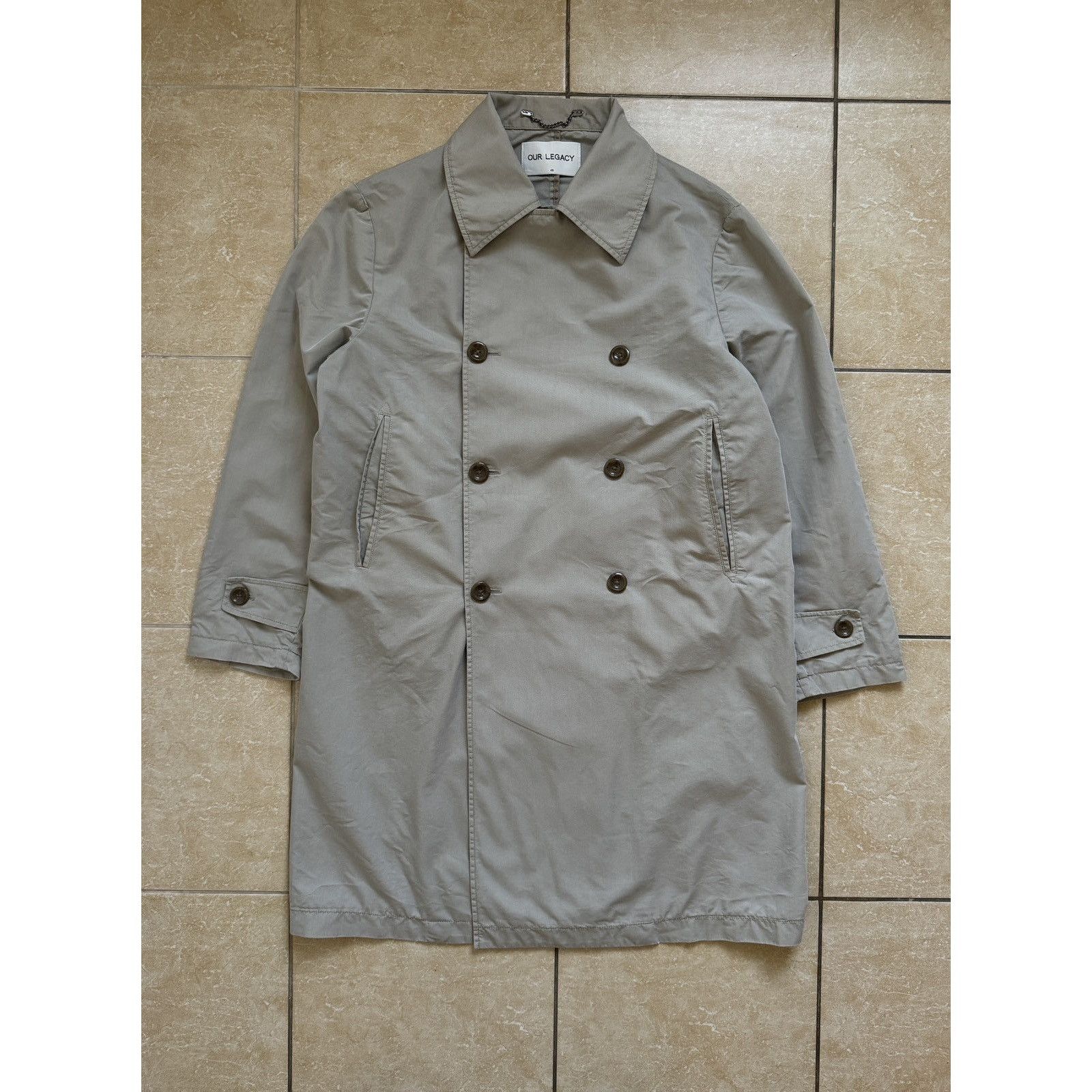 Our Legacy Vintage Our Legacy SS17 DB Khaki Gabardine Coat Size US M / EU 48-50 / 2 - 4 Thumbnail