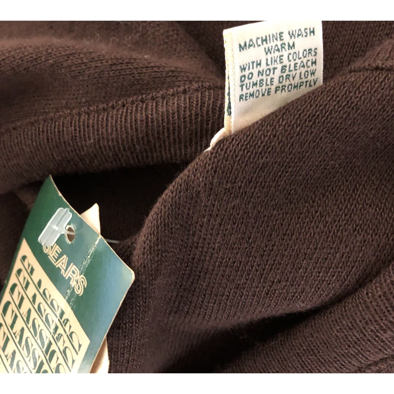 Sears VINTAGE Sears sweater vest XL brown V-Neck Knit Slim/Soft Preppy academia Men Size US XL / EU 56 / 4 - 5 Thumbnail