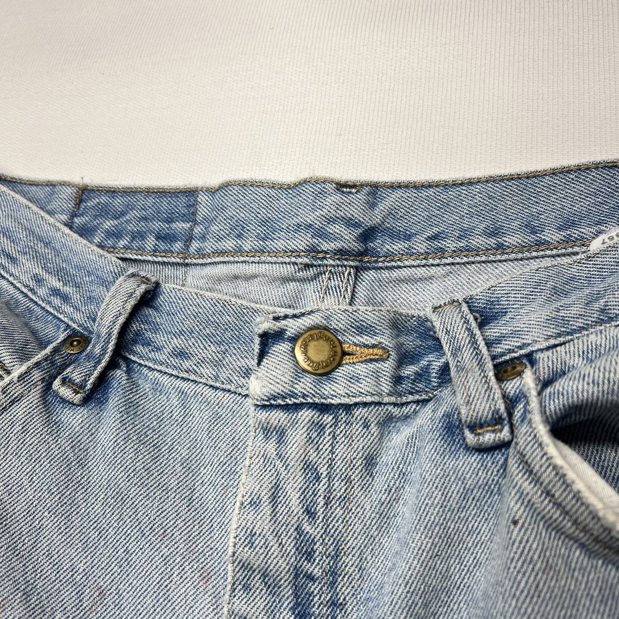 Vintage × Wrangler Wrangler Jeans Blue Straight Ripped Faded Denim Worn Y2K Size US 33 - 7 Thumbnail