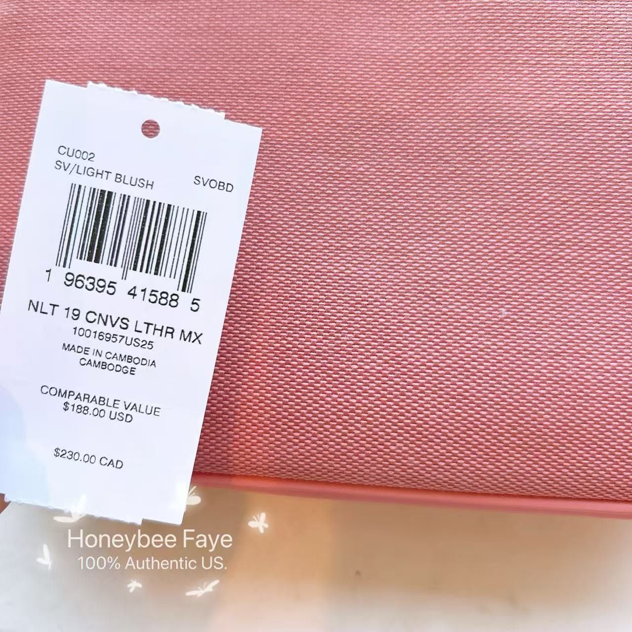 Coach Nolita 19 CU002 Jacquard Pink plus extended strawberry chain Size ONE SIZE - 9 Thumbnail