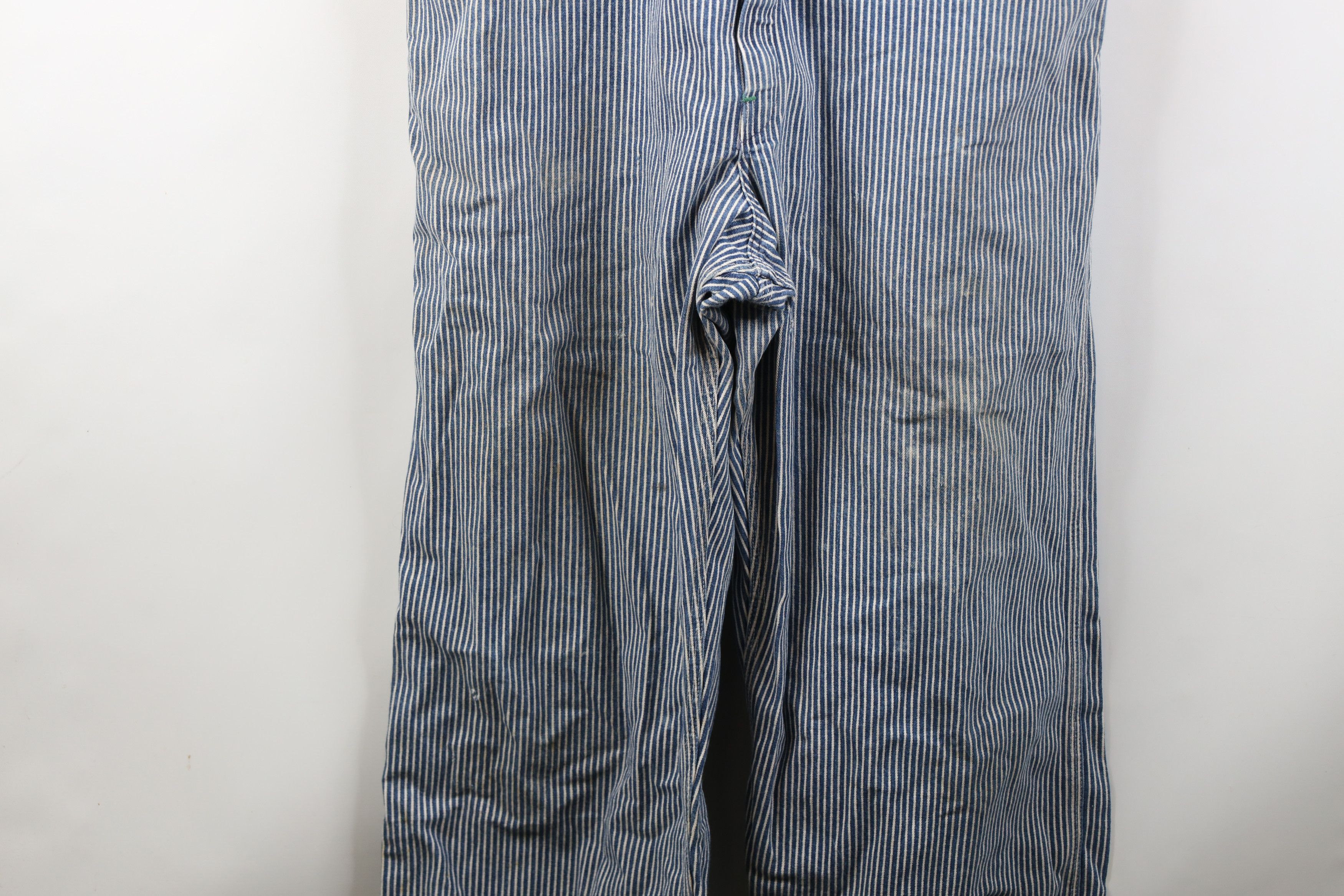Oshkosh Vintage 70s OshKosh B'Gosh Hickory Striped Overalls Size US 36 / EU 52 - 18 Thumbnail