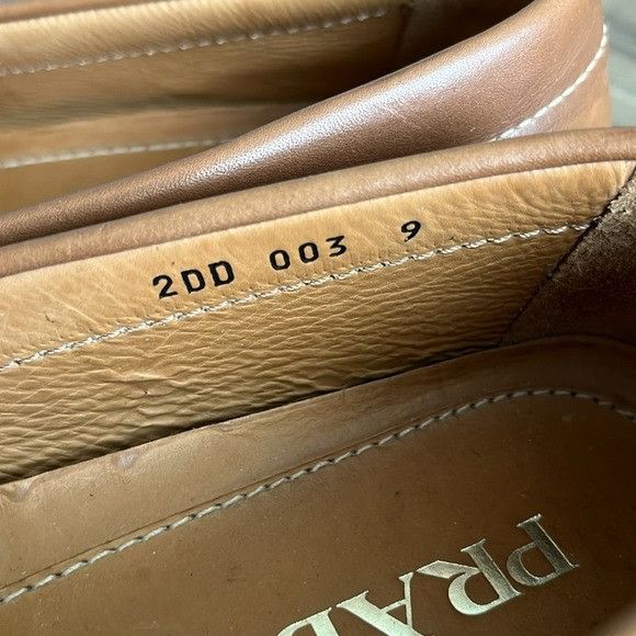 Prada Prada Tan Leather Driving Loafers Moccasin Style Slip Ons Em Size US 9 / EU 42 - 11 Thumbnail