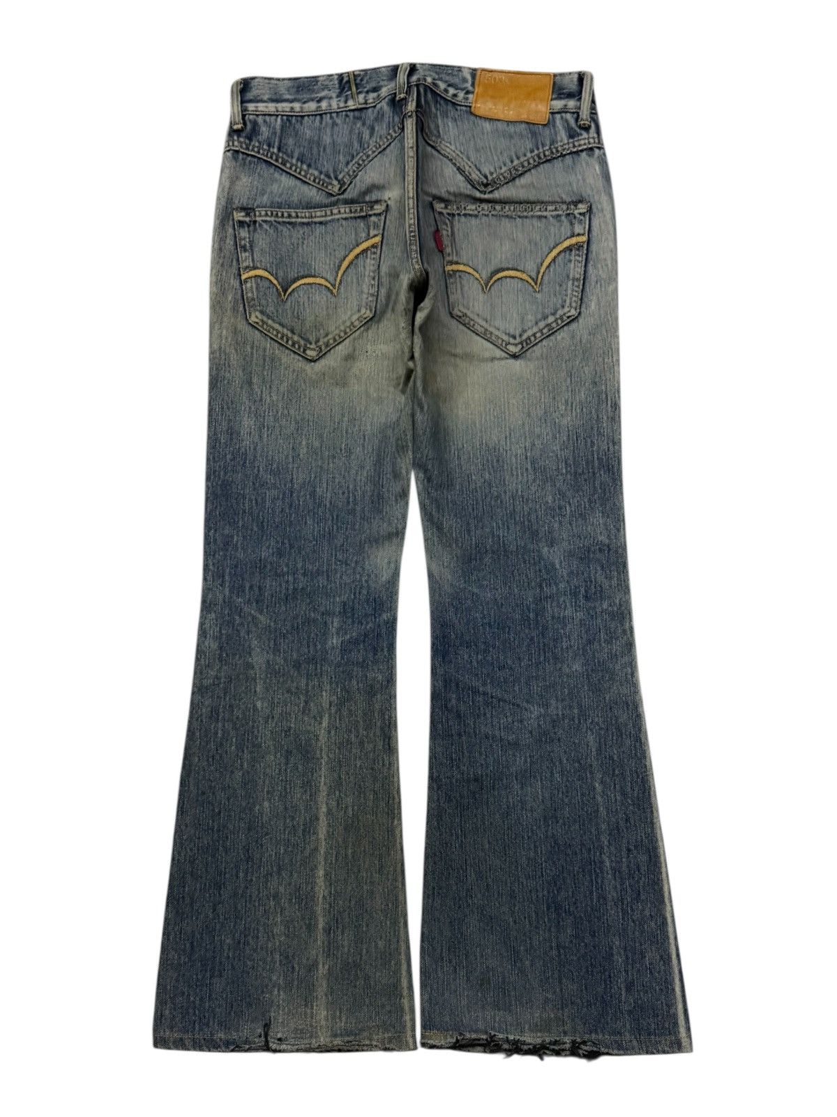 Edwin Vintage Edwin 503s Japan Wide Leg Jeans | Y2K Bell Bottom Size US 31 - 3 Thumbnail