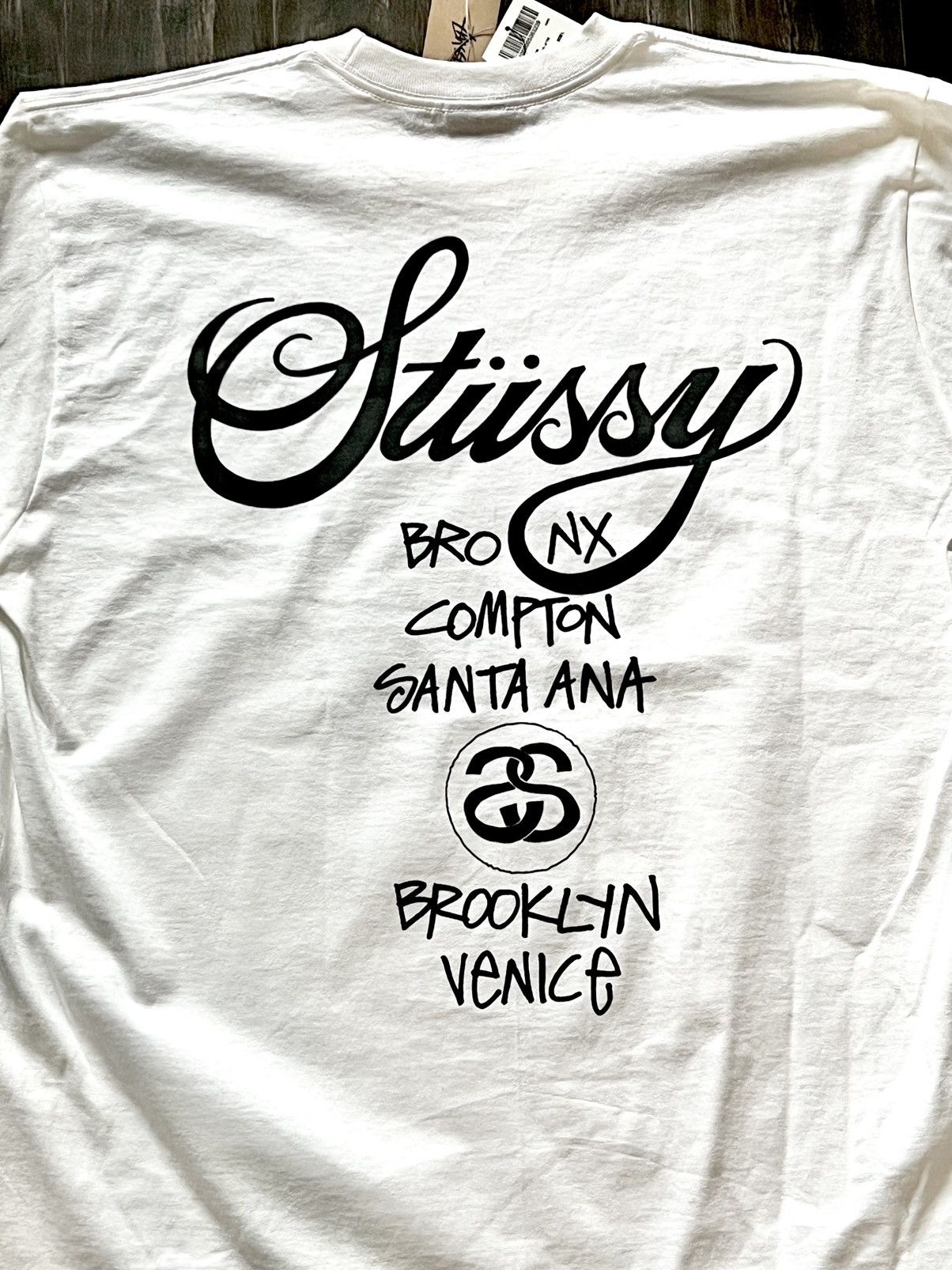 Dover Street Market × Stussy Stussy x DSM LS T white large Size US L / EU 52-54 / 3 - 6 Thumbnail