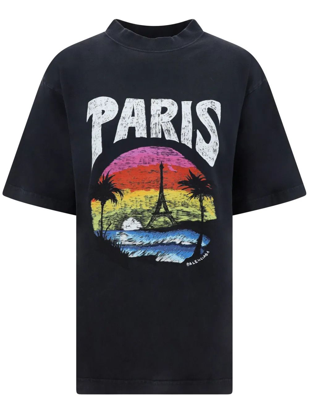 Balenciaga Paris Tropical T-Shirt in Black Size US XL / EU 56 / 4 - 1 Preview
