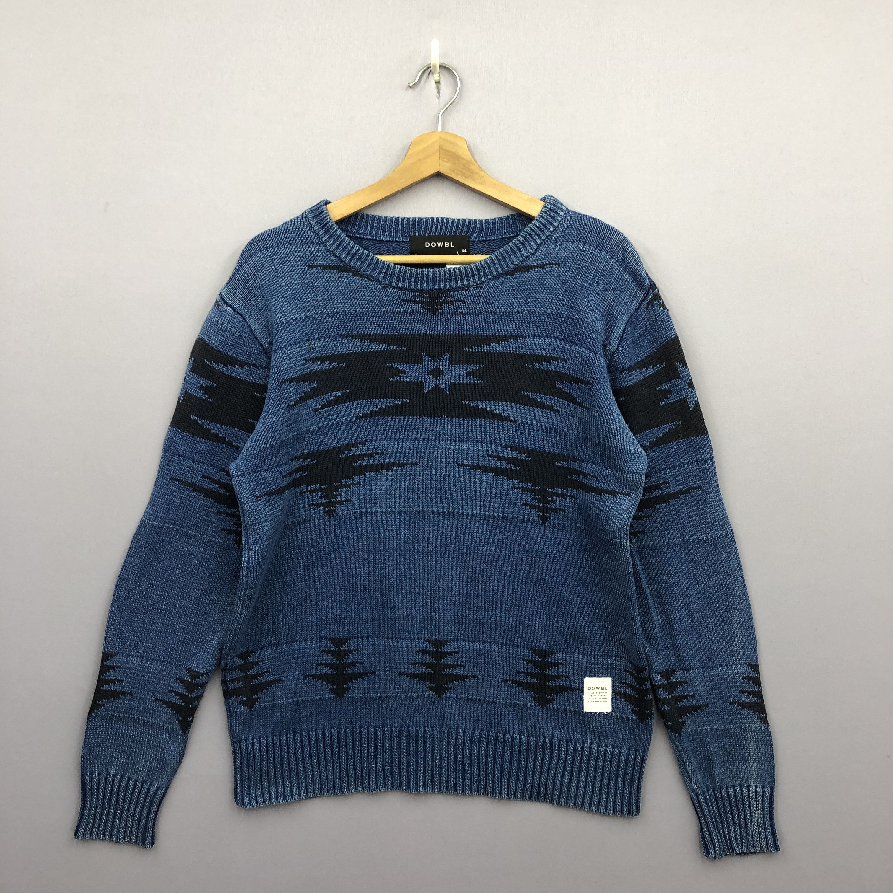 Japanese Brand Navajo Aztec Denim Pattern Sweater Japanese Sweatshirt Size US S / EU 44-46 / 1 - 1 Thumbnail