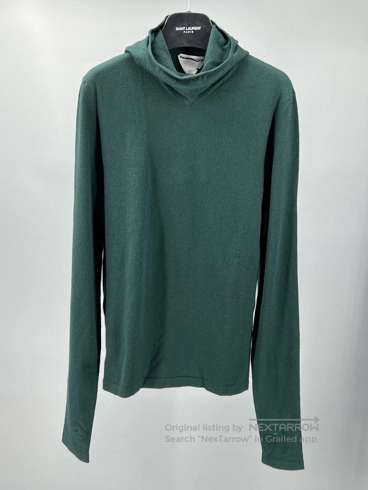 Bottega Veneta green cashmere blend turtleneck knit pullover. Size US S / EU 44-46 / 1 - 1 Thumbnail