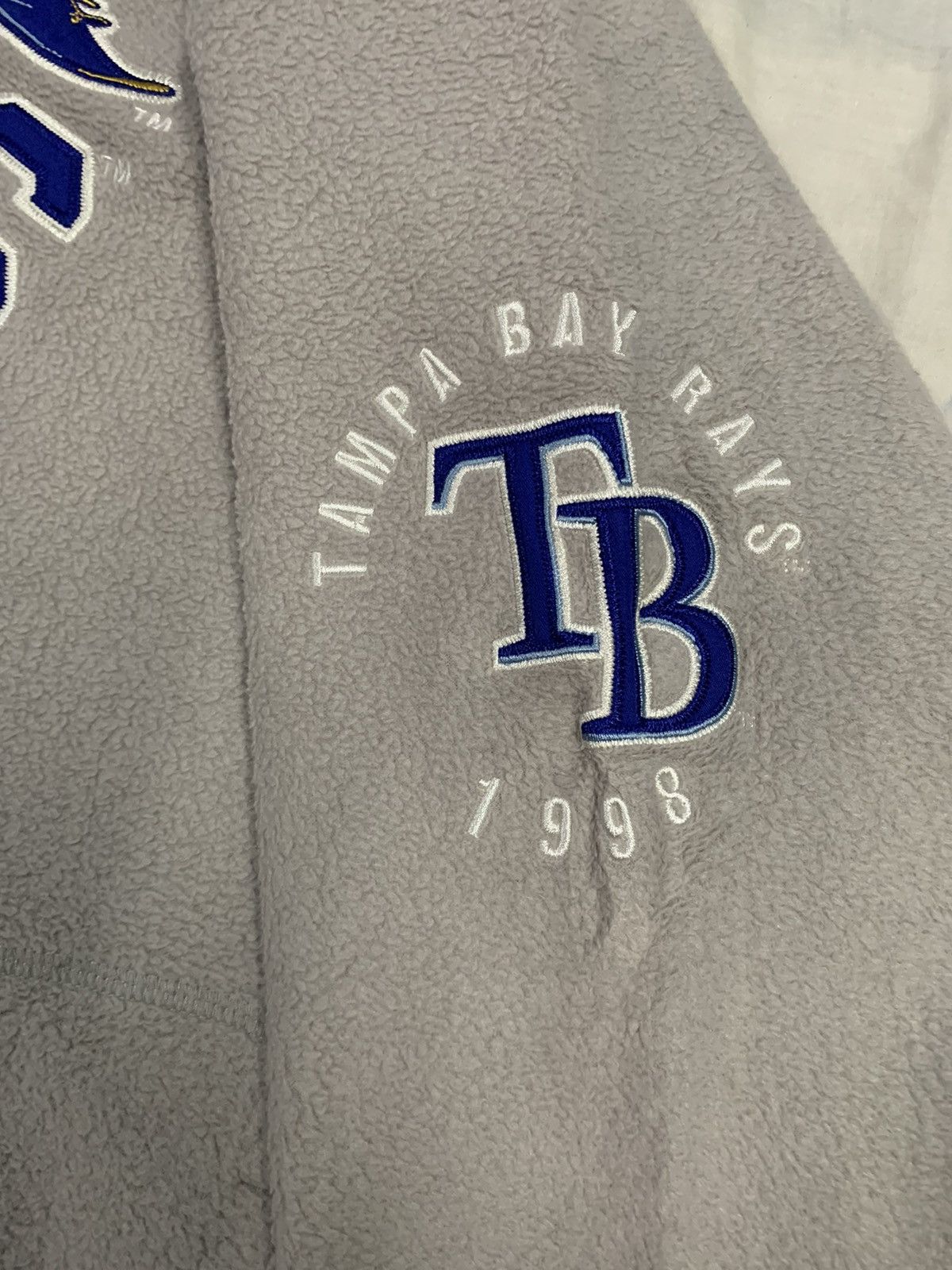 MLB Y2K UNIQLO x MLB Tampa Bay Rays Half Zip Fleece Sweatshirt Size US L / EU 52-54 / 3 - 13 Thumbnail