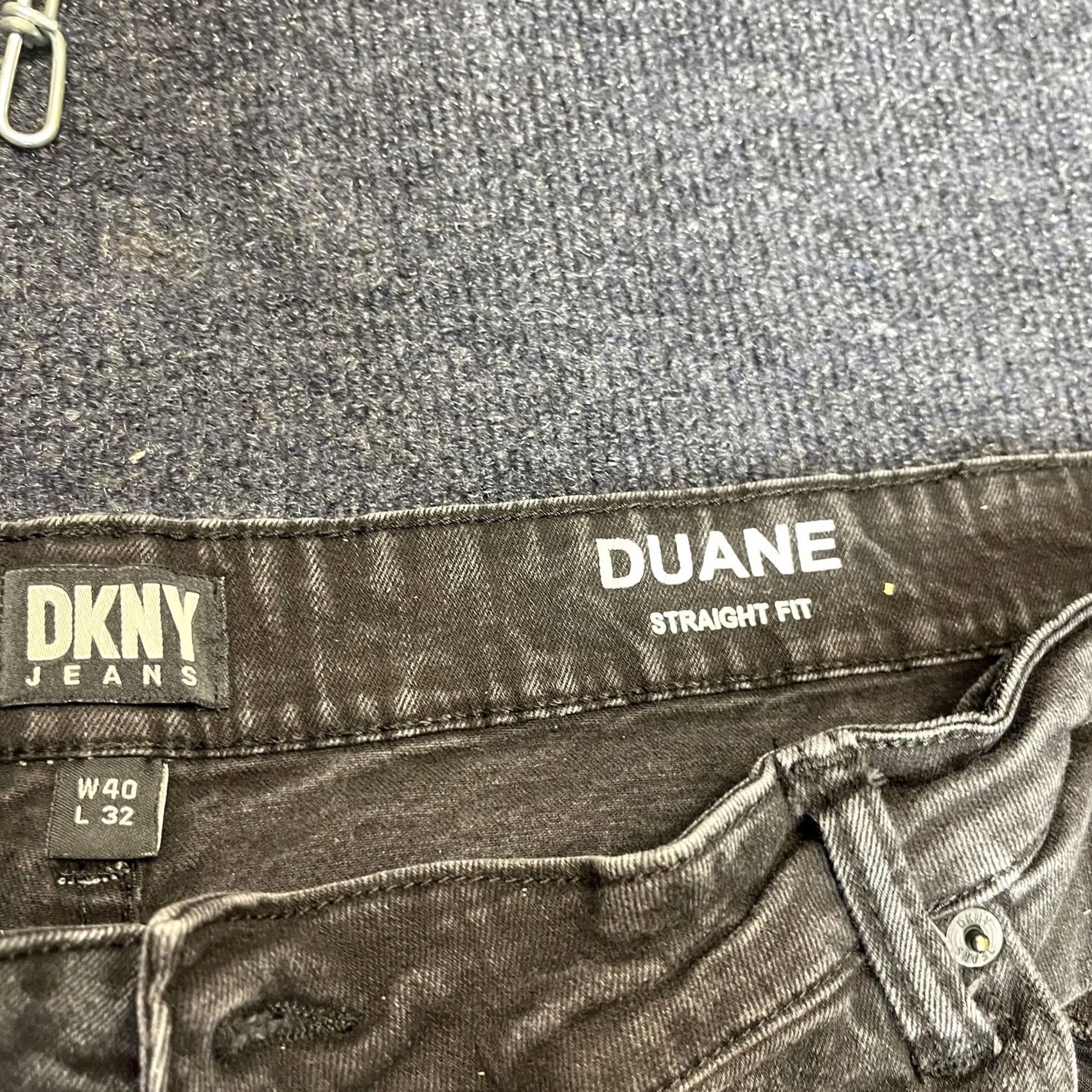 DKNY DKNY Jeans Mens 40x32 Gray Duane Straight Fit Denim Straight Leg Pants Casual Shirt Hat? Size US 40 / EU 56 - 2 Thumbnail