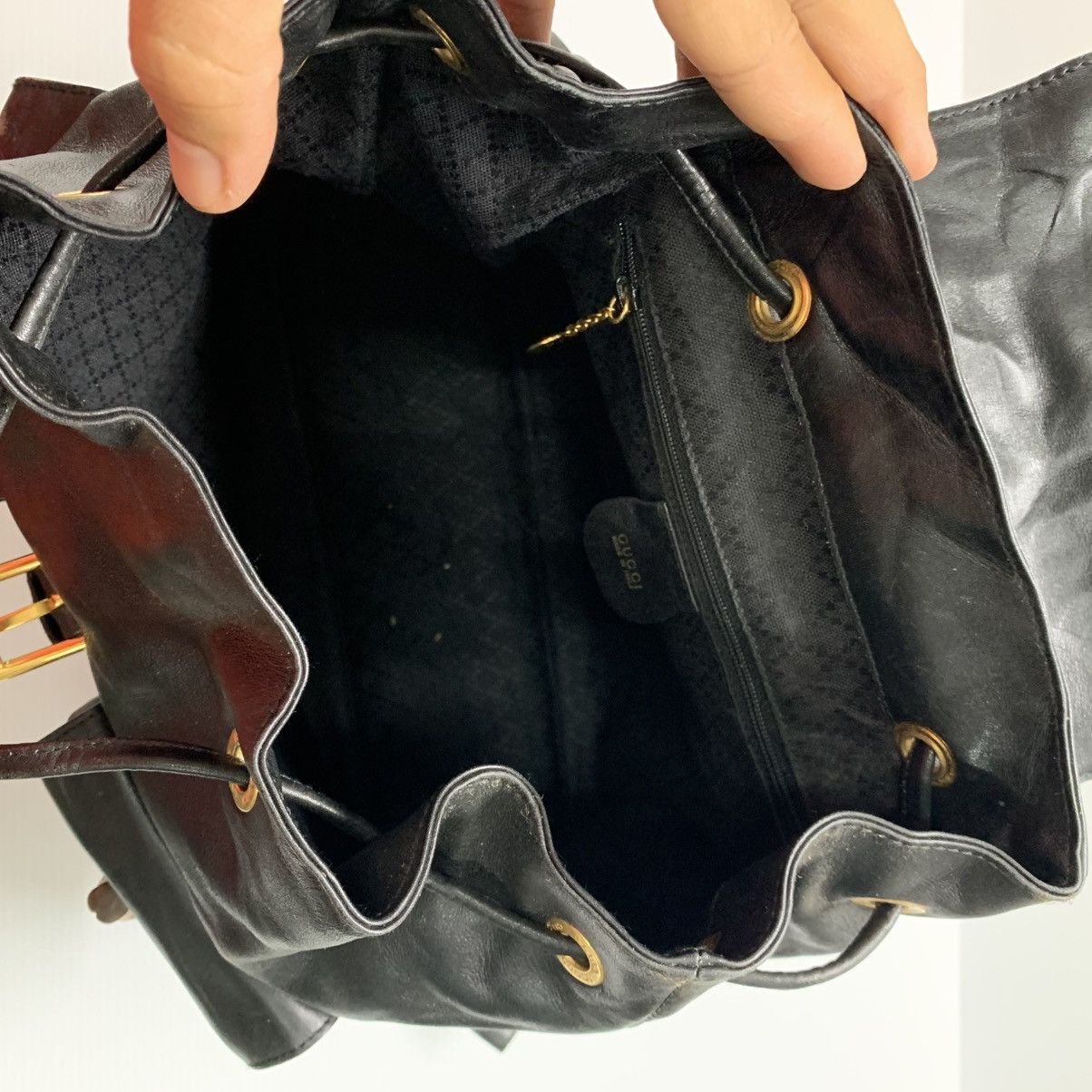 Gucci Gucci Bamboo Leather Backpack Size ONE SIZE - 13 Thumbnail