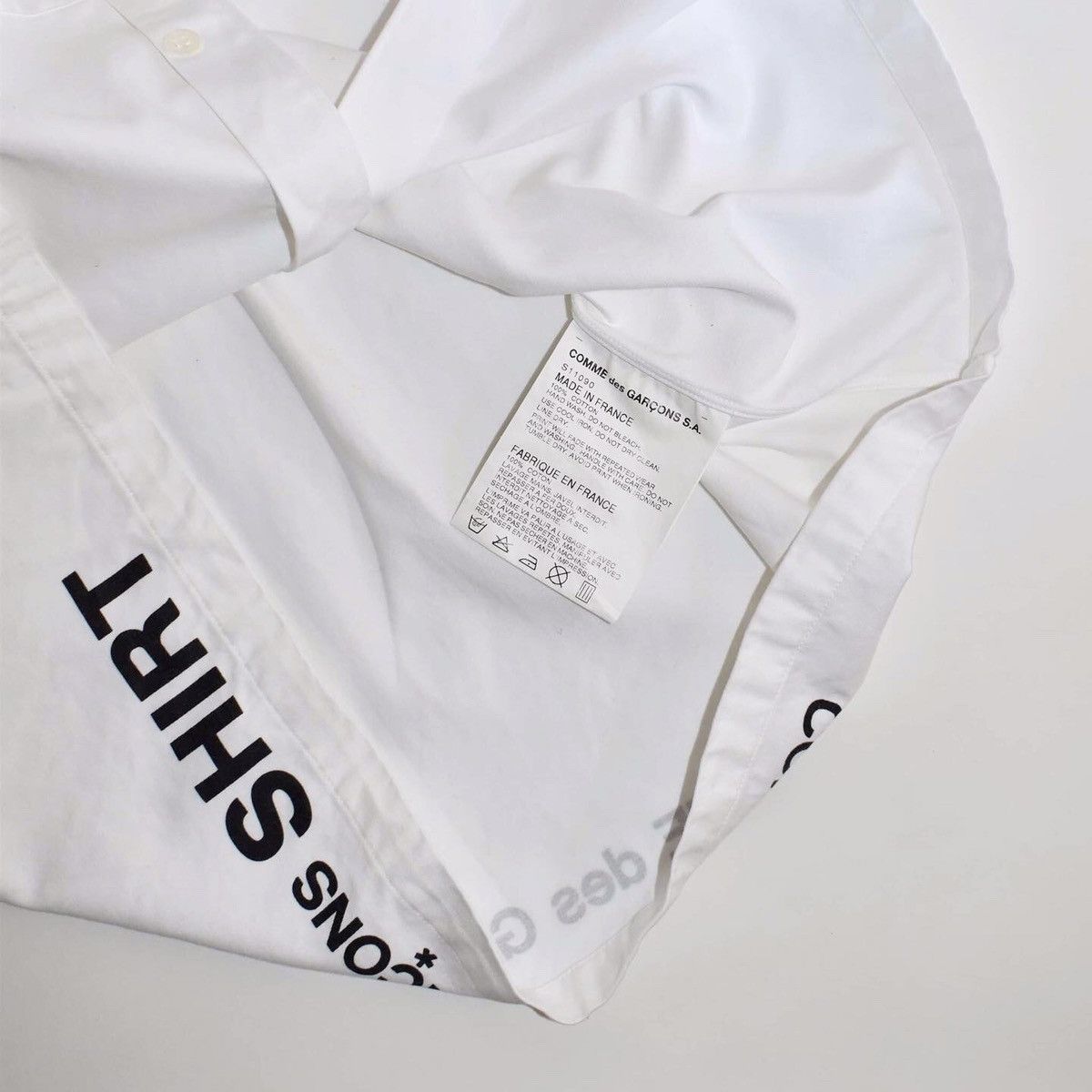 Comme des Garcons SHIRT COMME des GARÇONS SHIRT white short sleeves shirt Size US M / EU 48-50 / 2 - 4 Thumbnail
