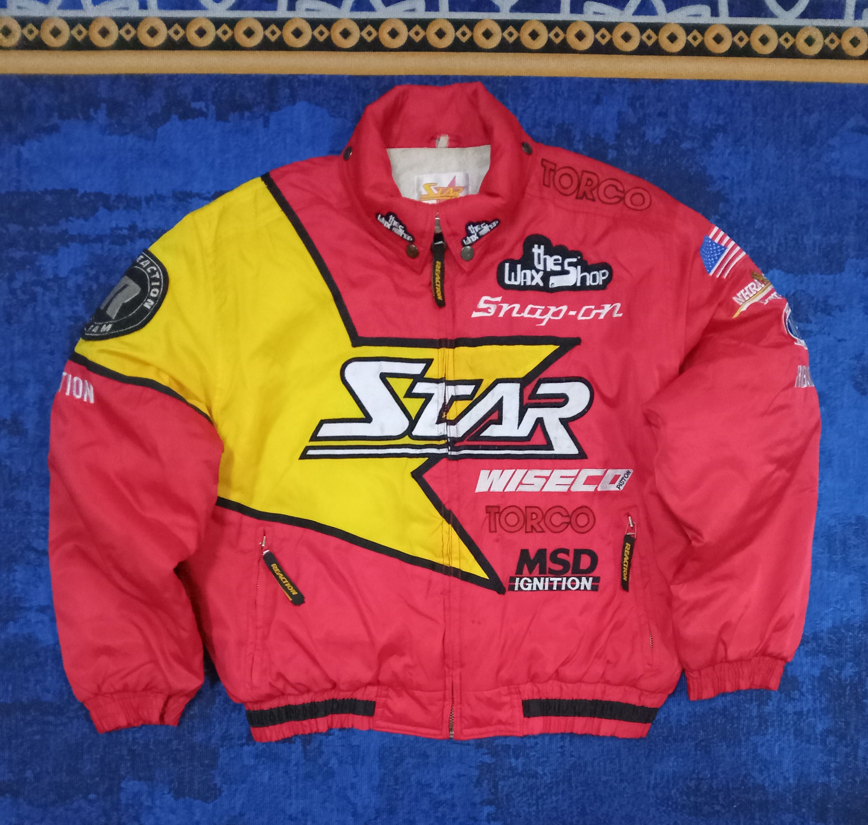 Japanese Brand Star Racing NHRA Winston Drag Racing Jacket Size US L / EU 52-54 / 3 - 1 Thumbnail