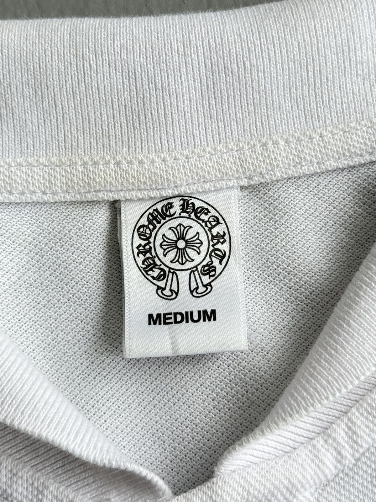 Chrome Hearts × Vintage 1 OF 1! RARE Fleur Leather Patched Polo Shirt Size US M / EU 48-50 / 2 - 9 Thumbnail